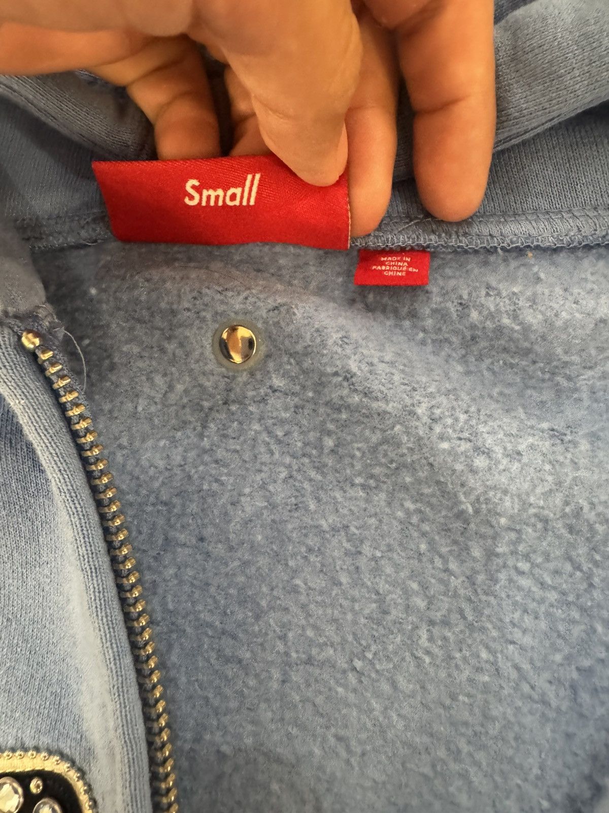 Supreme Supreme b.b. Simon Zip Up Hoodie Blue Sz S SS25 Used Size US S / EU 44-46 / 1 - 8 Thumbnail