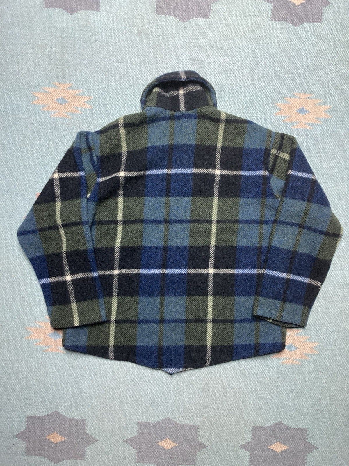 Vintage 1960s wool jacket plaid 1/4 zip long sleeve winter medium Size US M / EU 48-50 / 2 - 6 Thumbnail