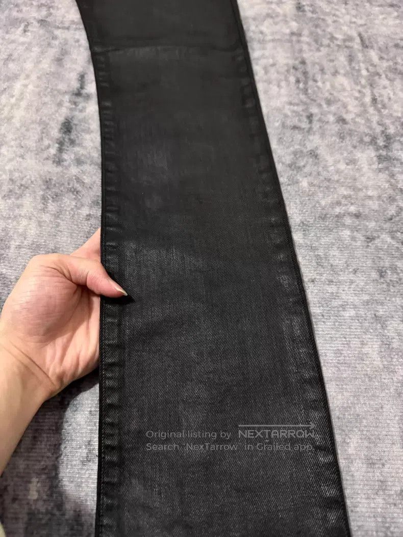 Saint Laurent Paris Saint Laurent Paris Black Vinyl Coated Wax Finished Basic Size US 28 / EU 44 - 5 Thumbnail