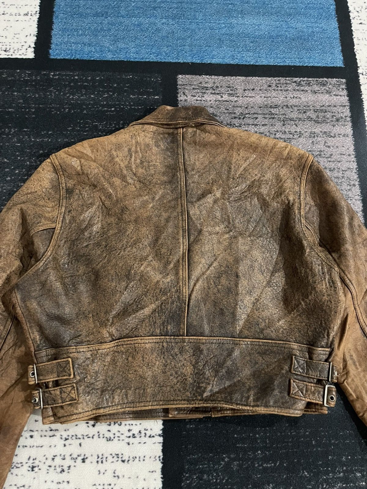 Vintage Wind Armor Indian Motorcyle Leather Jacket Size US L / EU 52-54 / 3 - 11 Thumbnail