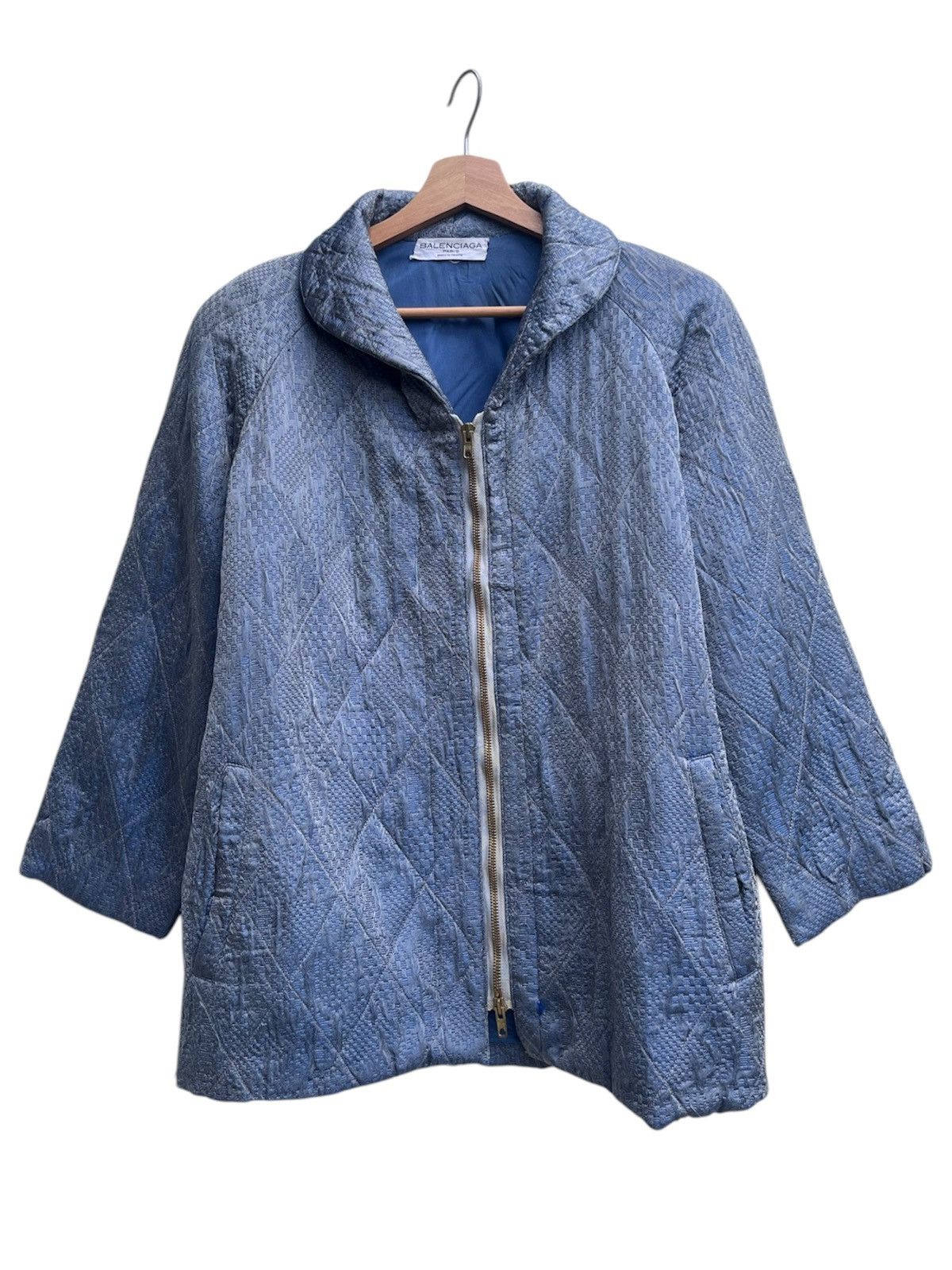 Balenciaga Archive Balenciaga Paris Zipped Up Quilted Jacket Size M / US 6-8 / IT 42-44 - 1 Thumbnail