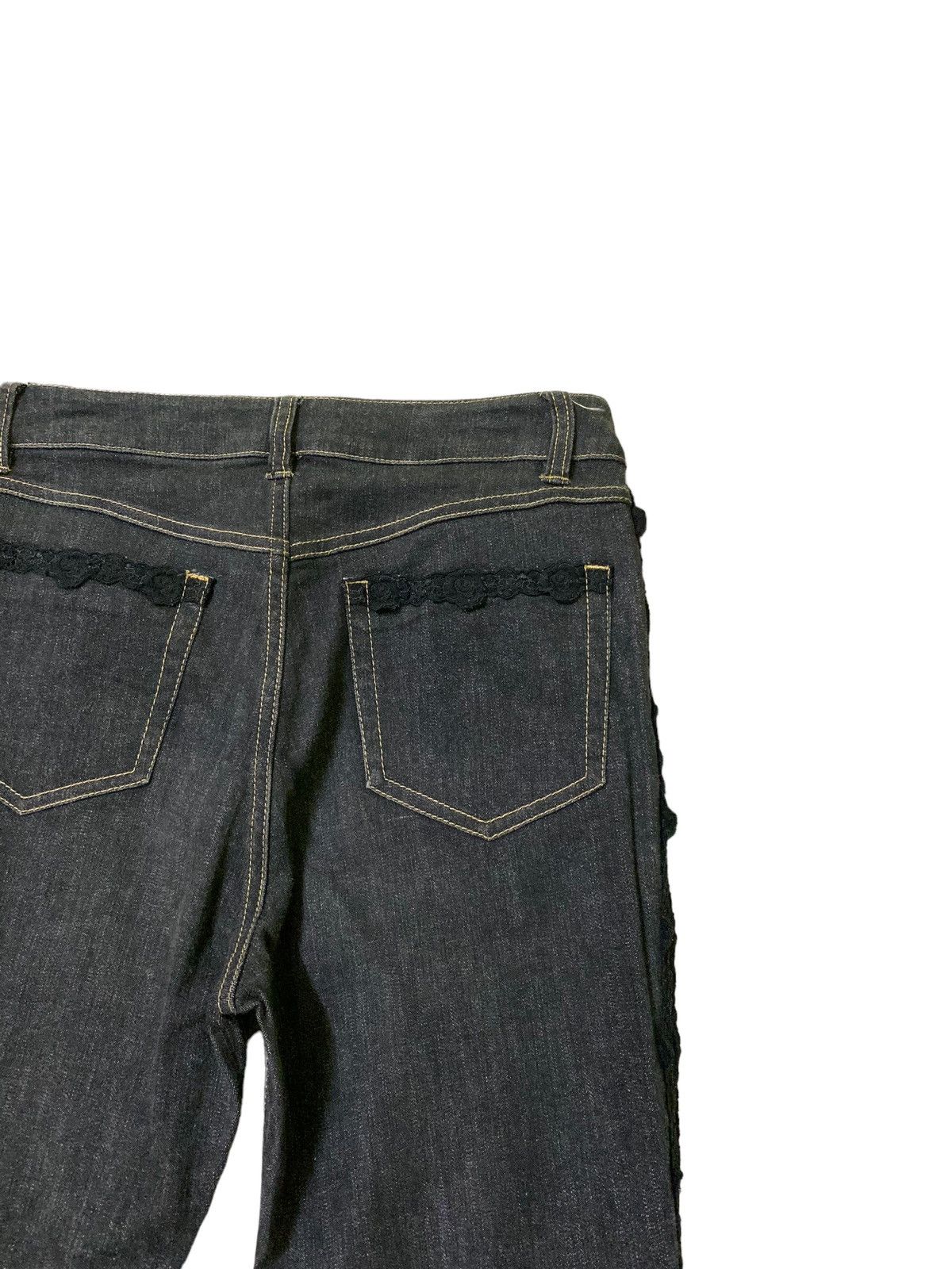 Hysteric Glamour × If Six Was Nine × Japanese Brand Flared Pink House Lace button Leg Design Denim Pant Size US 26 / EU 42 - 14 Thumbnail