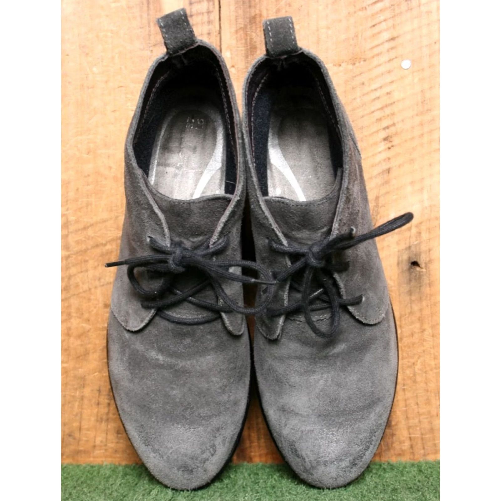 Vintage VINTAGE Naot Levanto Gray Burnished Suede Ankle Booties Shoe Bootie Women Closed Lace Up 6 US 37 EU Gray Size US 6 / IT 36 - 4 Thumbnail