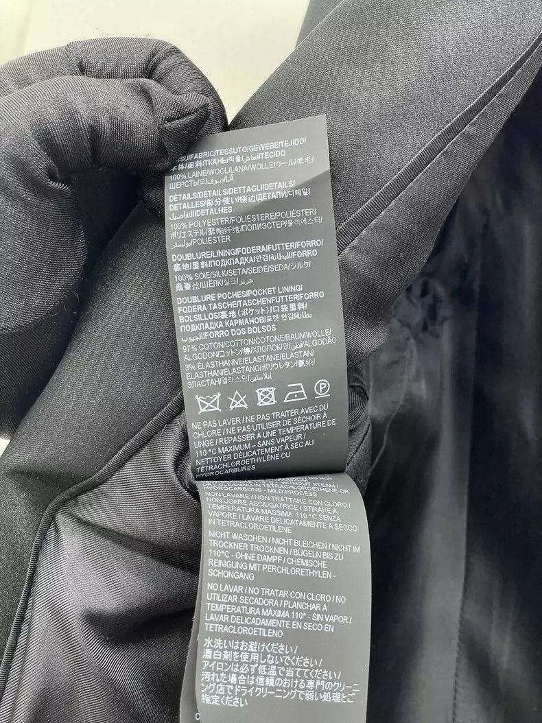 Saint Laurent Paris SAINT LAURENT Black Blazer Coat- Size US M / EU 48-50 / 2 - 8 Thumbnail