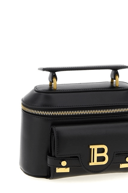 Balmain BALMAIN B-buzz Black Leather Top Handle Bag New Size ONE SIZE - 3 Thumbnail