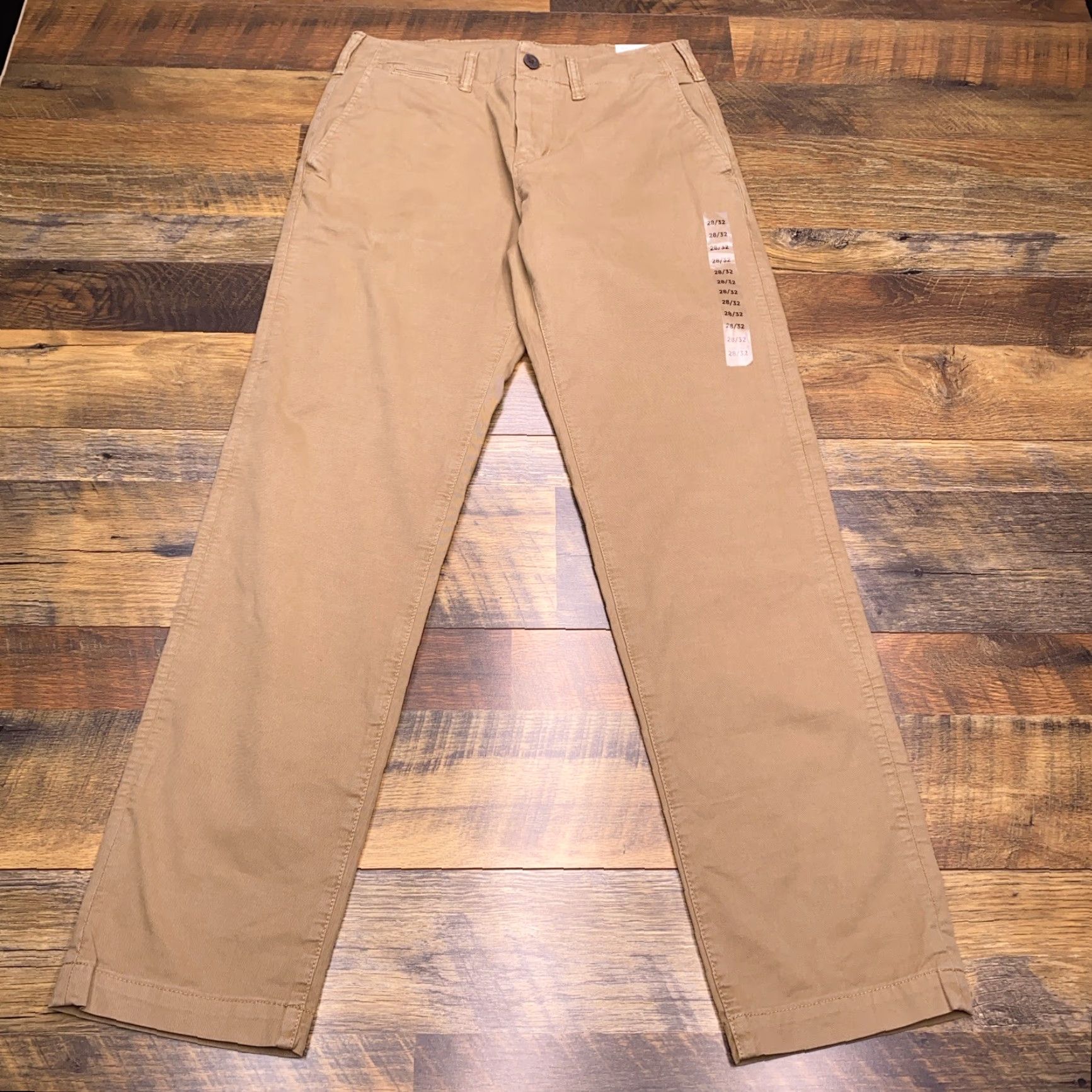 American Eagle Outfitters American Eagle Outfitters Original Straight Pants Mens 28x32 Khaki Mid Rise New Size US 28 / EU 44 - 2 Thumbnail