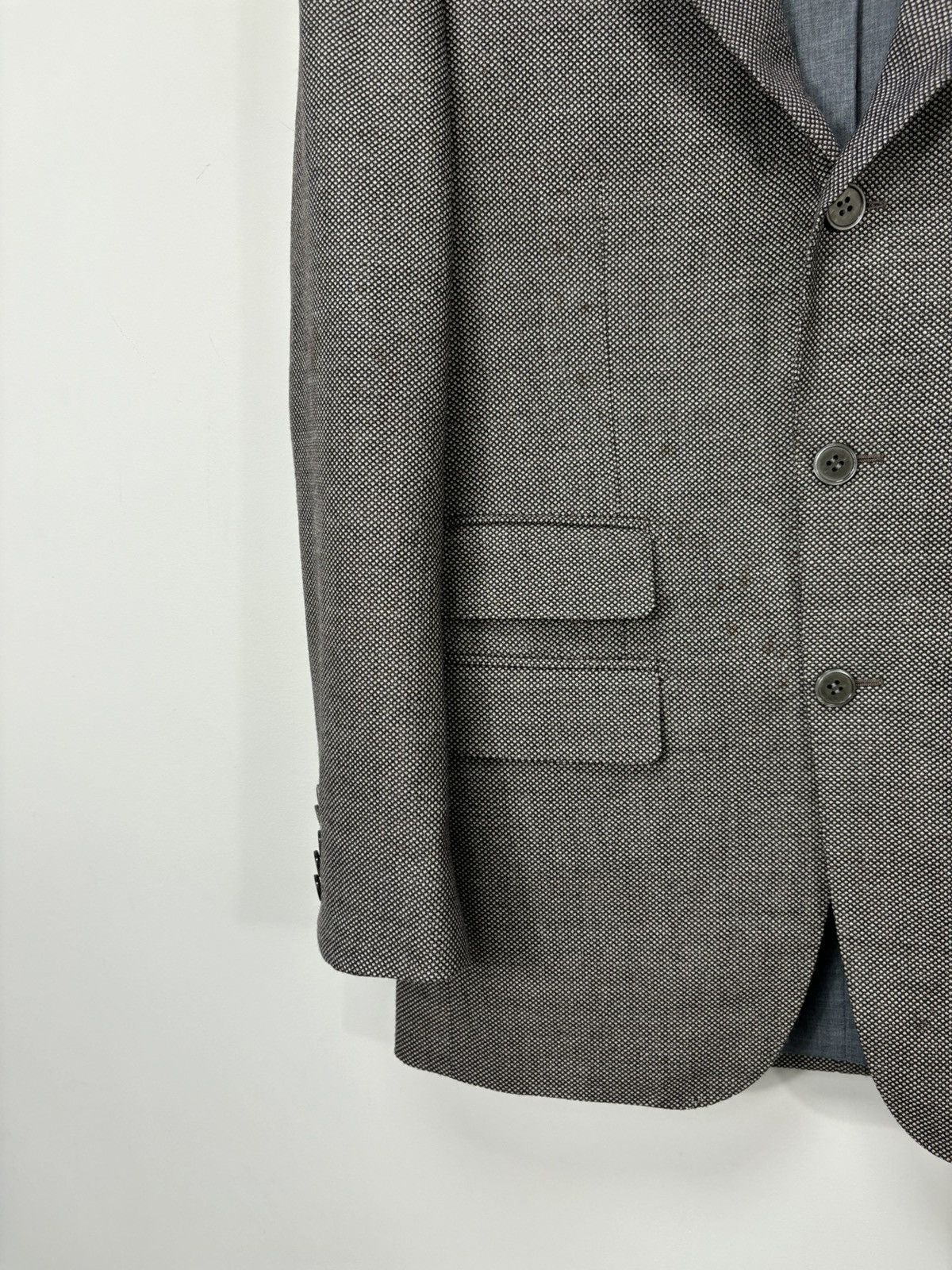 Suitsupply Suitsupply Men’s Micro Check Wool Blazer Jacket Sport Coat Size 38R - 6 Thumbnail