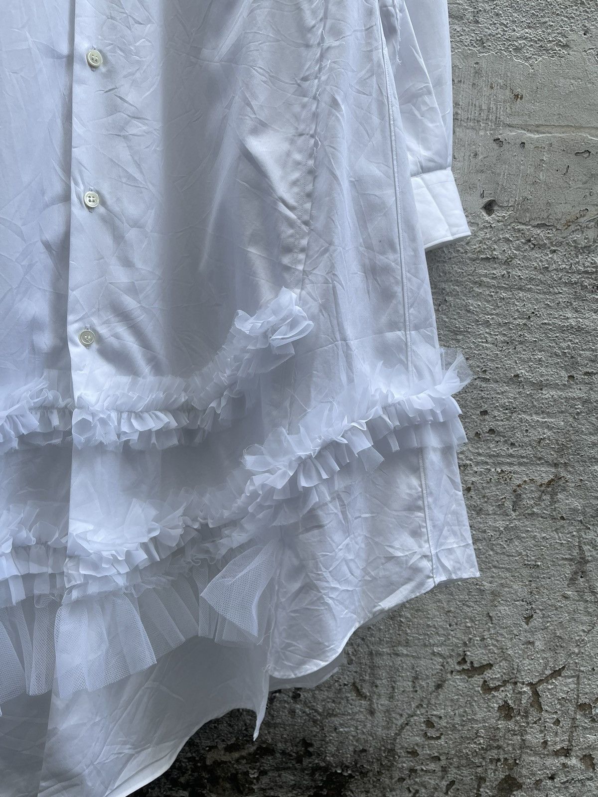 Comme des Garcons Comme Des Garcons Aw 2019 Ruffled Hem Shirt Size XS / US 0-2 / IT 36-38 - 3 Thumbnail