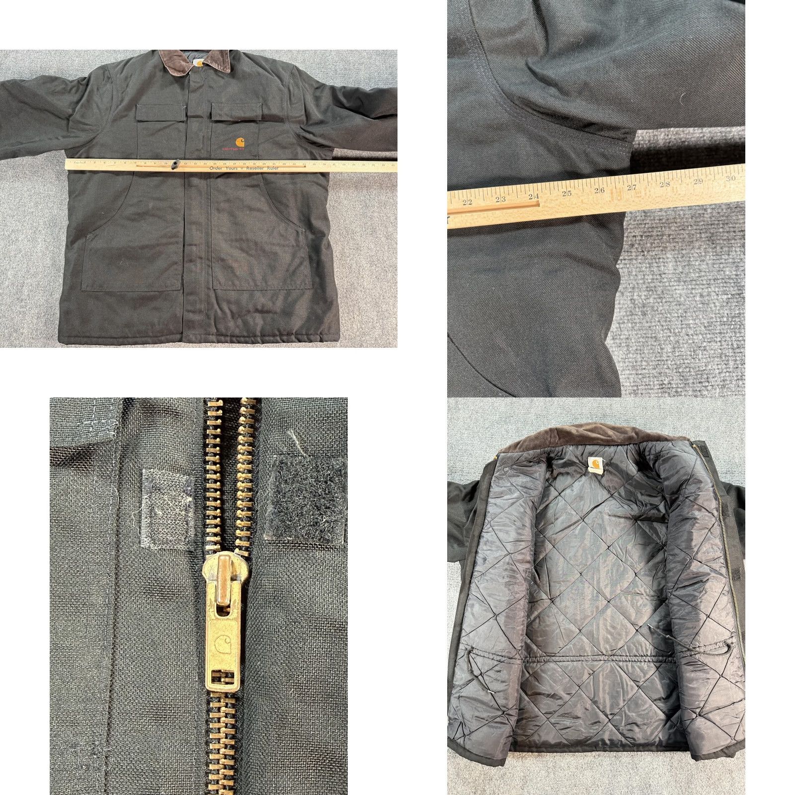 Carhartt VINTAGE Carhartt Chore Coat Mens XL Black Duck Quilted Lined 90s Size US S / EU 44-46 / 1 - 8 Thumbnail