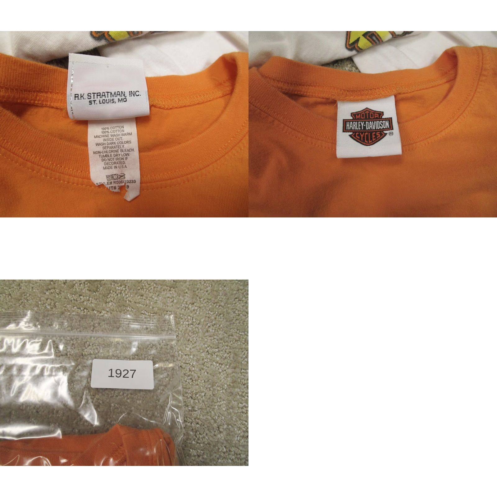 Harley Davidson Harley-Davidson Shirt Women Small Orange Long Sleeve Flames Size S / US 4 / IT 40 - 8 Thumbnail