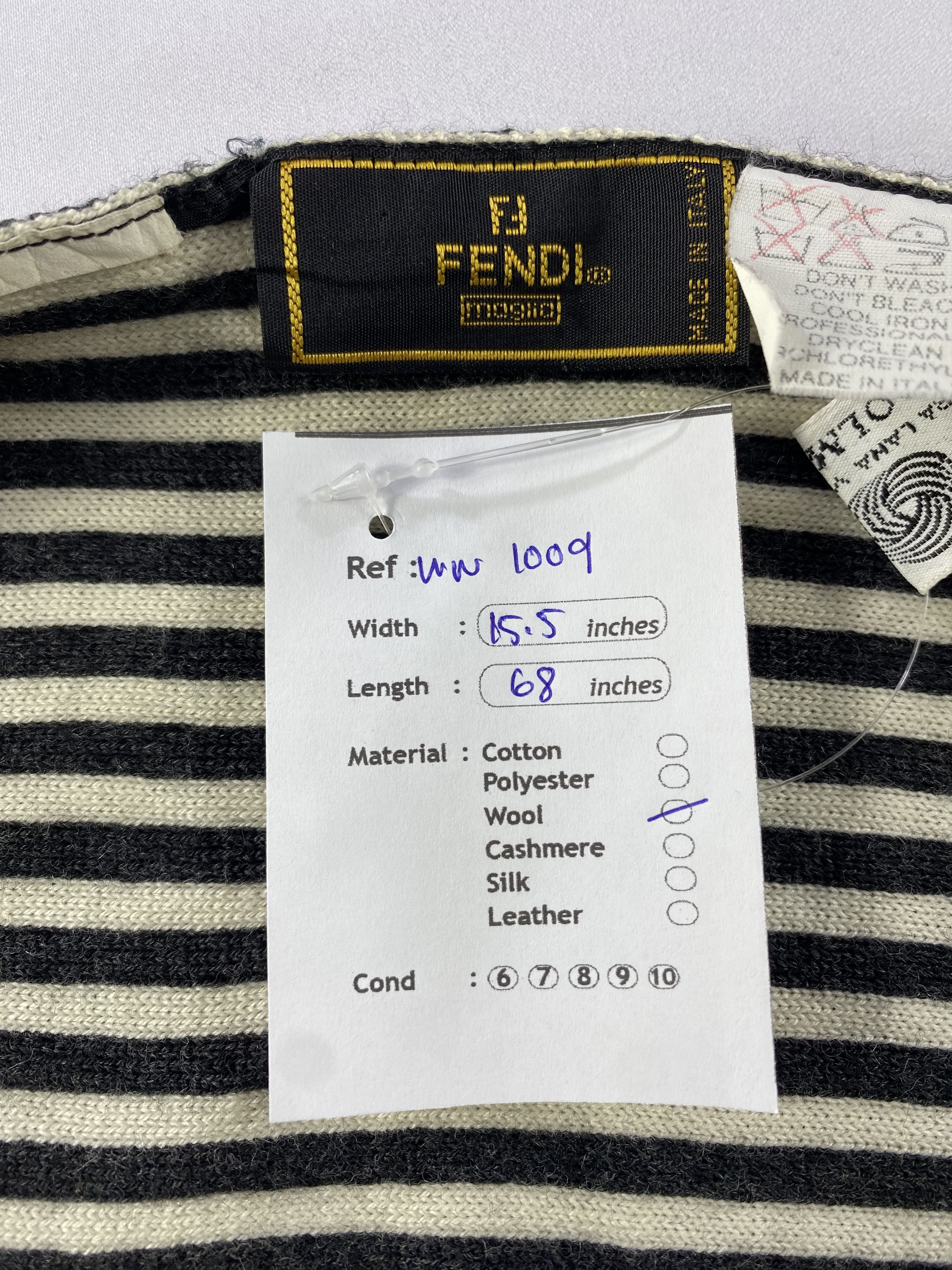 Fendi × Vintage Fendi Scarf / Muffler / Neckwear Size ONE SIZE - 6 Thumbnail