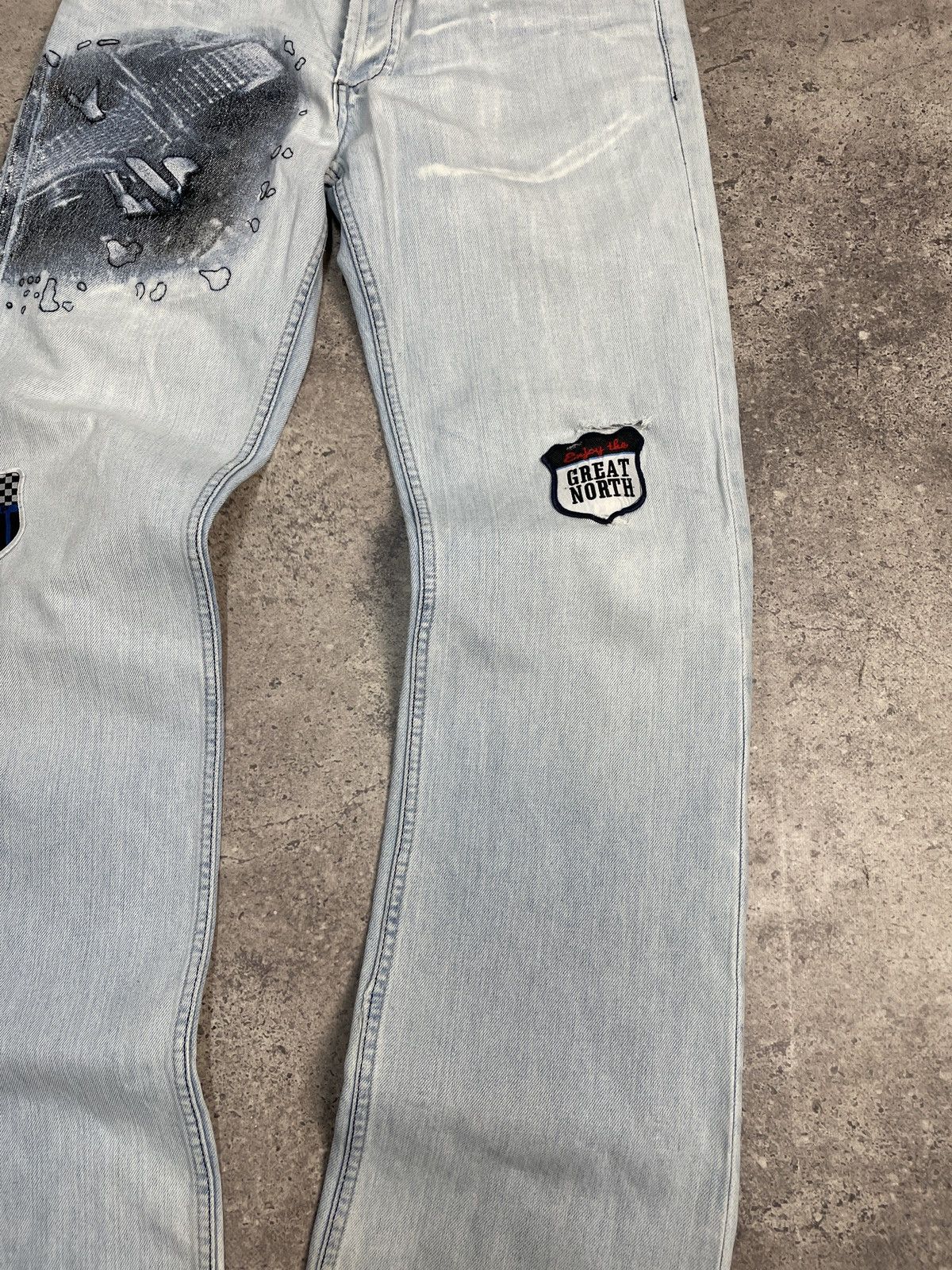Vintage Y2K Baggy Audi Racing Jeans