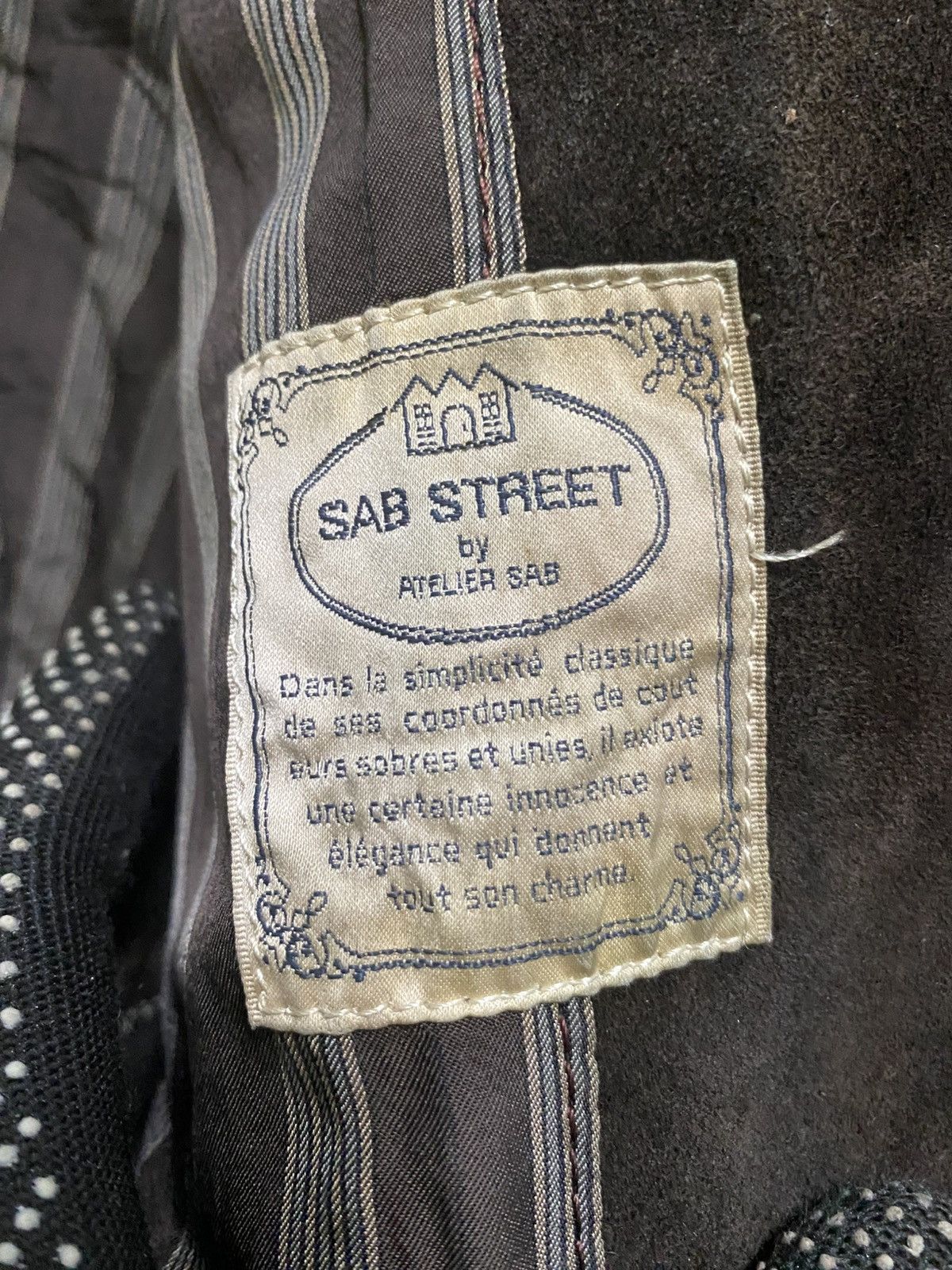 Japanese Brand Vintage SAB STREET Brown Suede Leather Varsity Jacket Snap Size US L / EU 52-54 / 3 - 13 Thumbnail