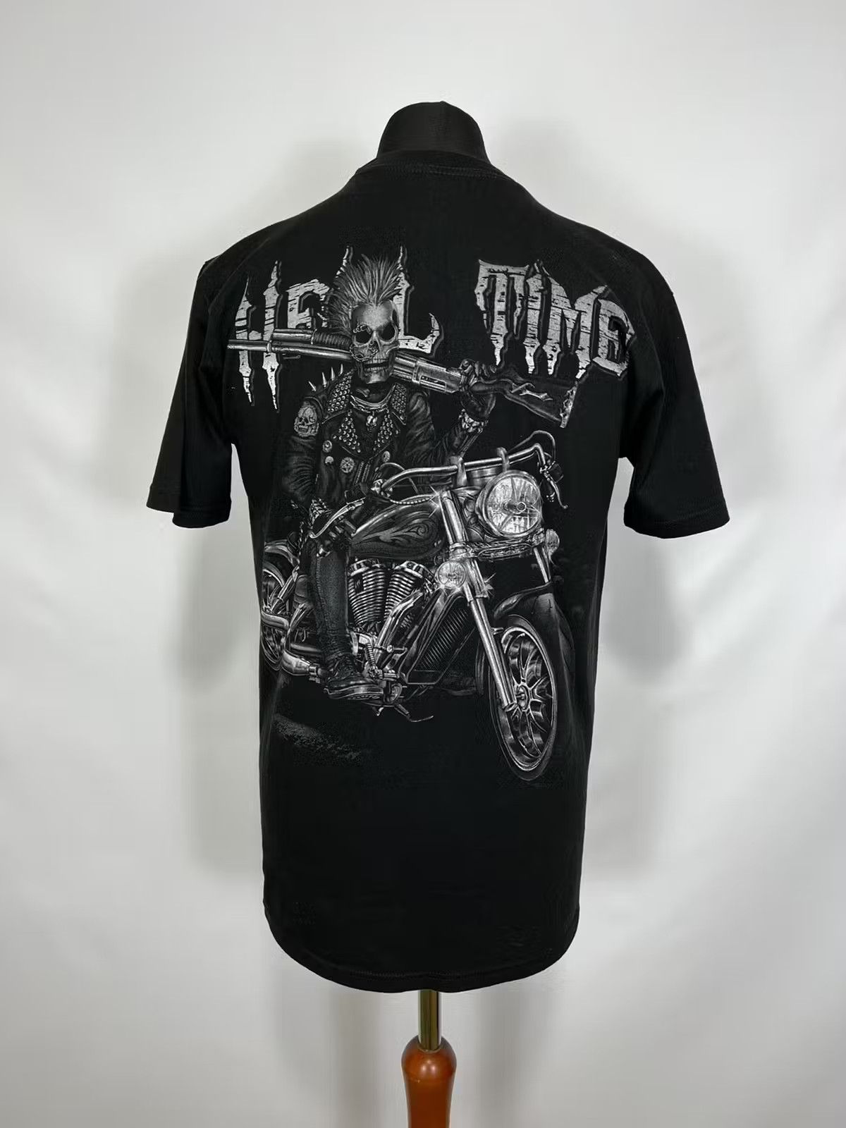 Band Tees × Vintage Vintage Hell time biker tee Size US L / EU 52-54 / 3 - 4 Thumbnail