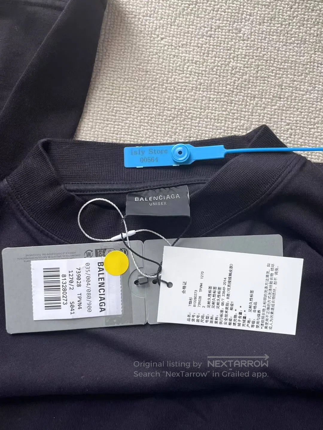 Balenciaga Balenciaga Men's Green Logo Print T-Shirt. Size US XS / EU 42 / 0 - 4 Thumbnail