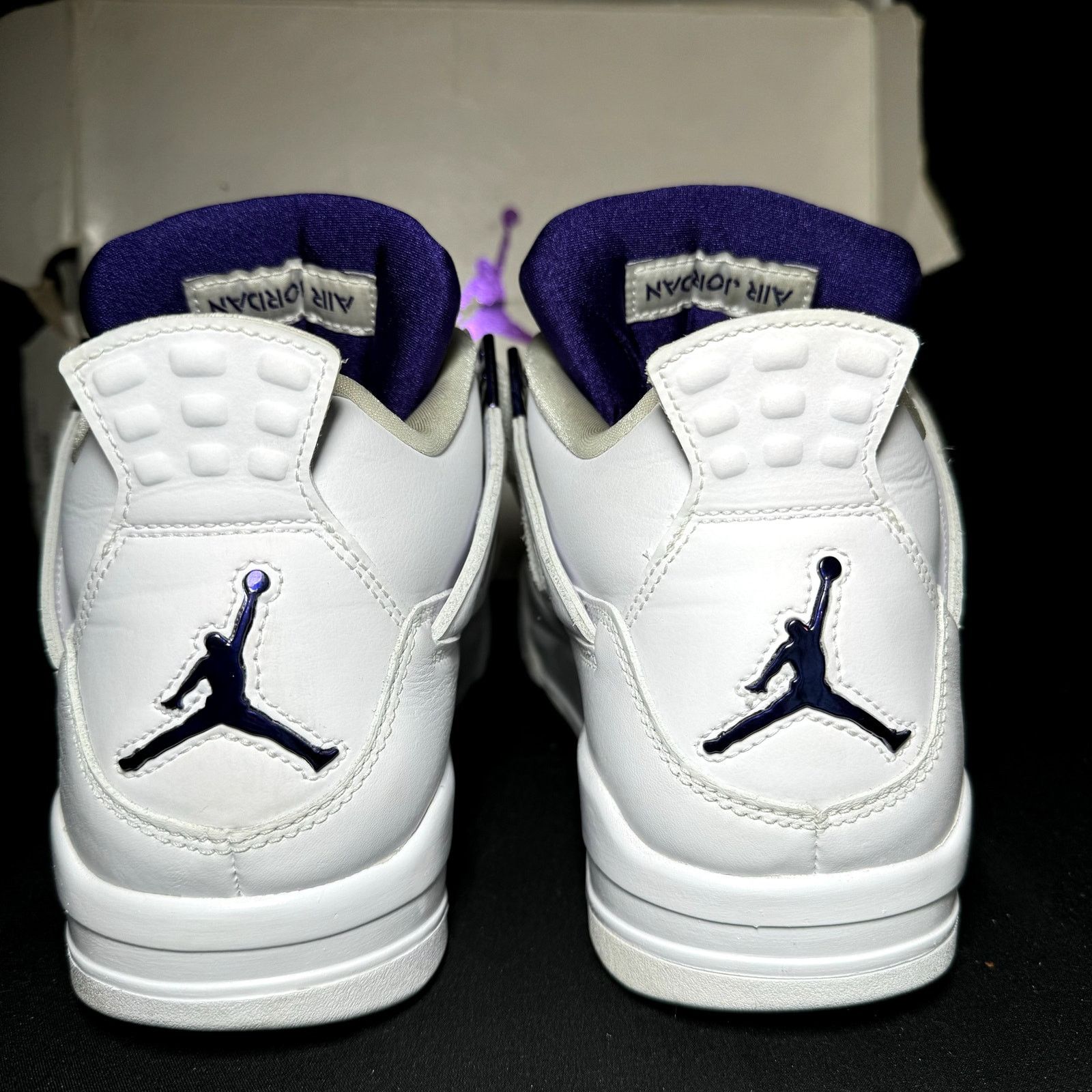 Jordan Brand × Nike Size 9.5 - Air Jordan 4 Retro Purple Metallic Men's Shoes Size US 9.5 / EU 42-43 - 7 Thumbnail