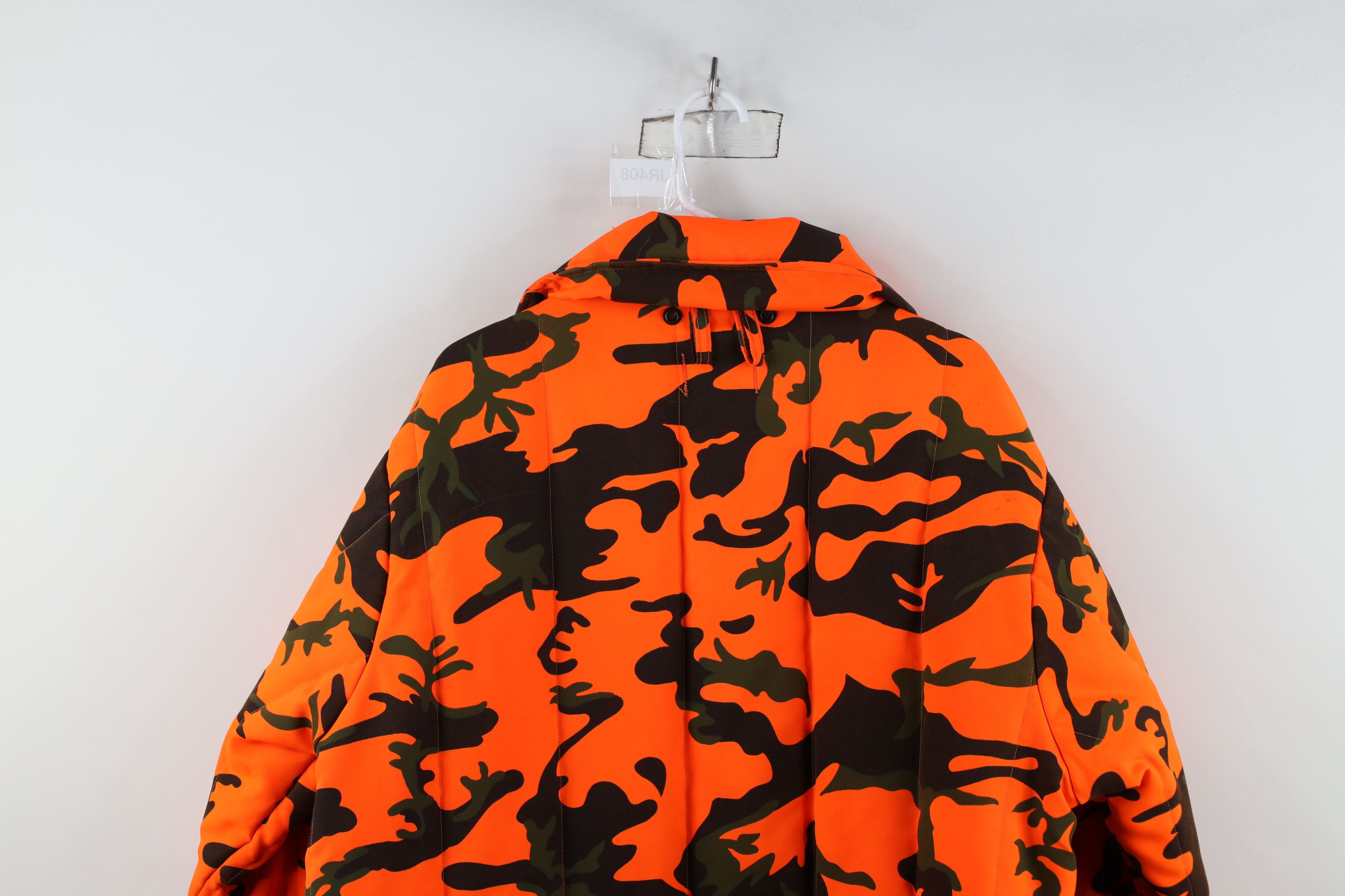 Vintage Vintage 90s Streetwear Hunting Jacket Blazer Orange USA Size US XL / EU 56 / 4 - 14 Thumbnail
