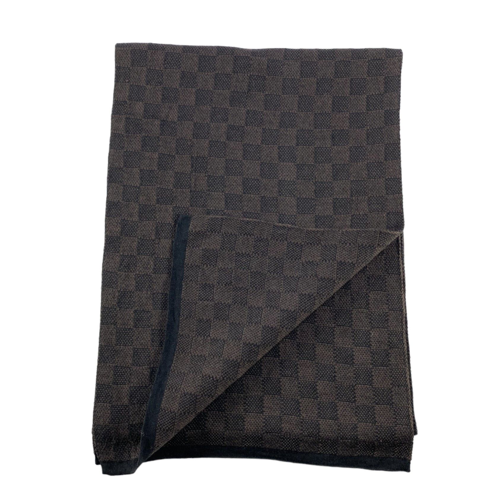 Louis Vuitton × Vintage Louis Vuitton Damier Scarf / Muffler / Neckwear Size ONE SIZE - 4 Thumbnail