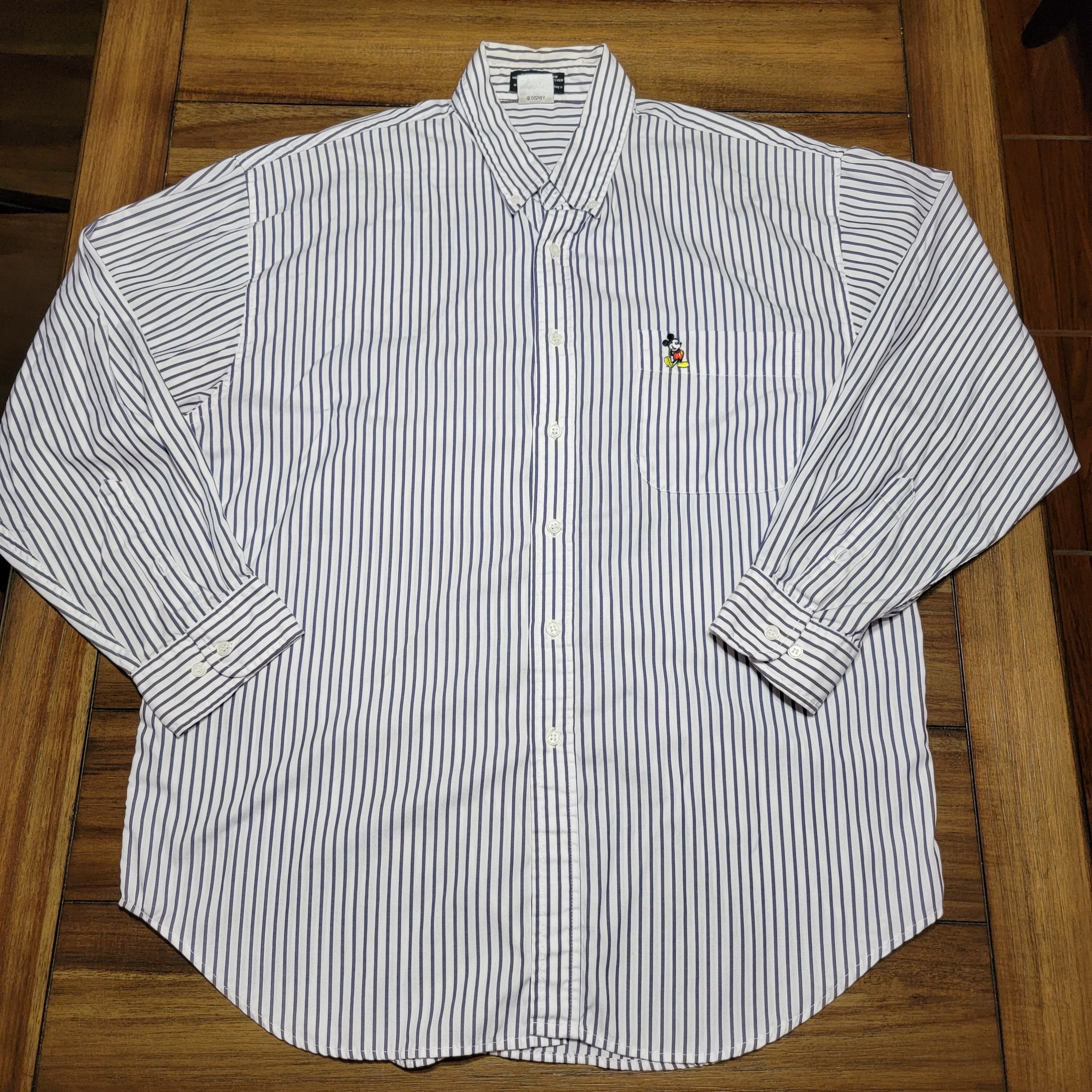 Disney The Disney Catalog Pinpoint Oxford Full Button LS Size US XXL / EU 58 / 5 - 1 Thumbnail
