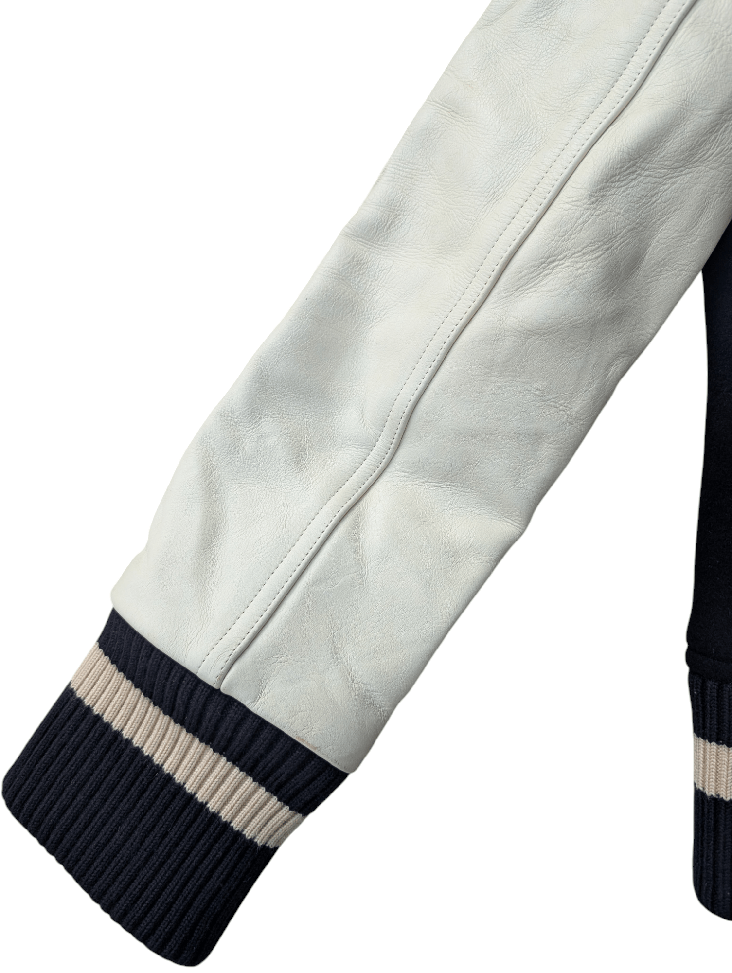 Japanese Brand 2011A/W Sise Varsity Leather Sleeve Crest Logo Jacket Size US M / EU 48-50 / 2 - 4 Thumbnail