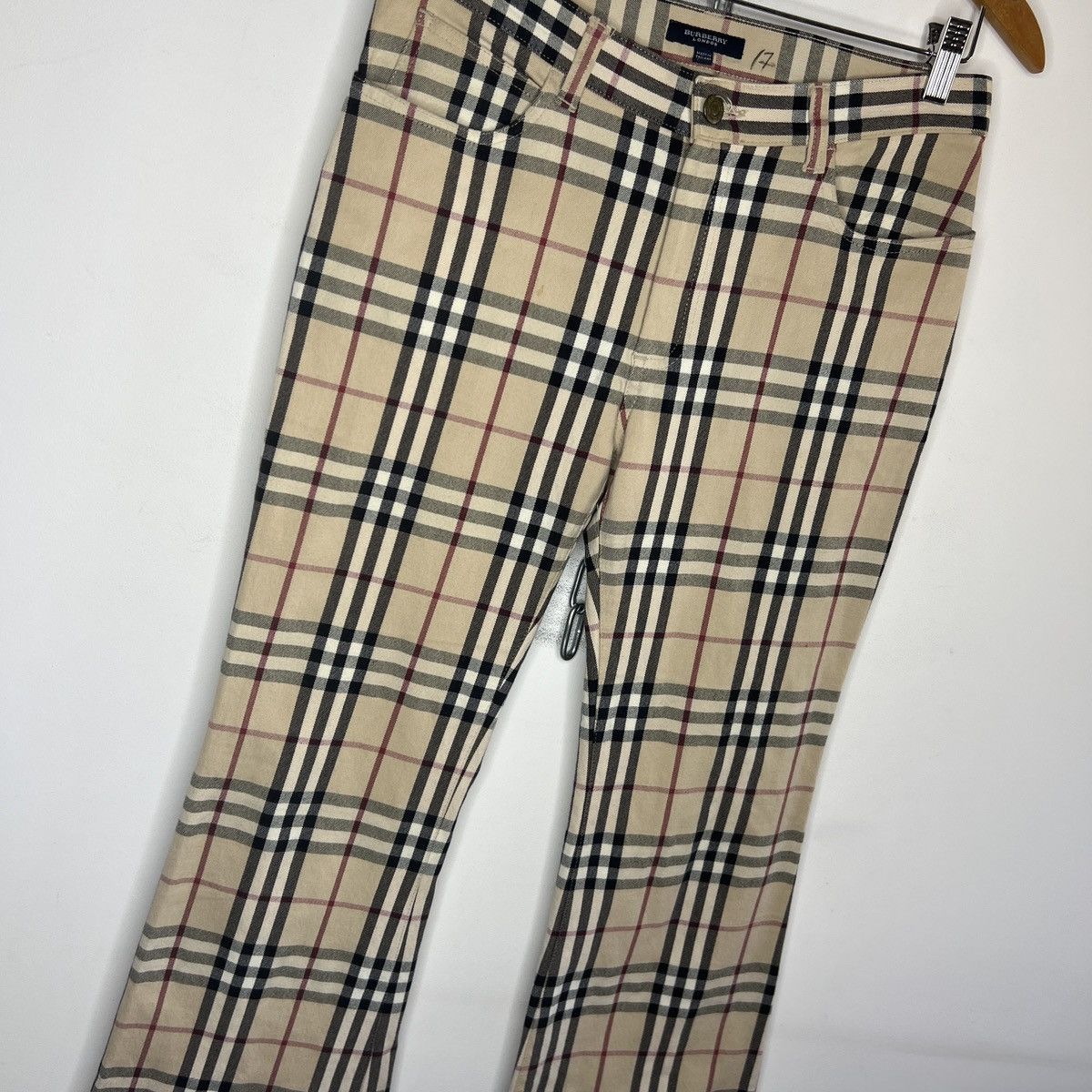 Burberry Bootcut Y2k Burberry London Womens Check Nova Trousers Pants Size 30" / US 8 / IT 44 - 3 Thumbnail