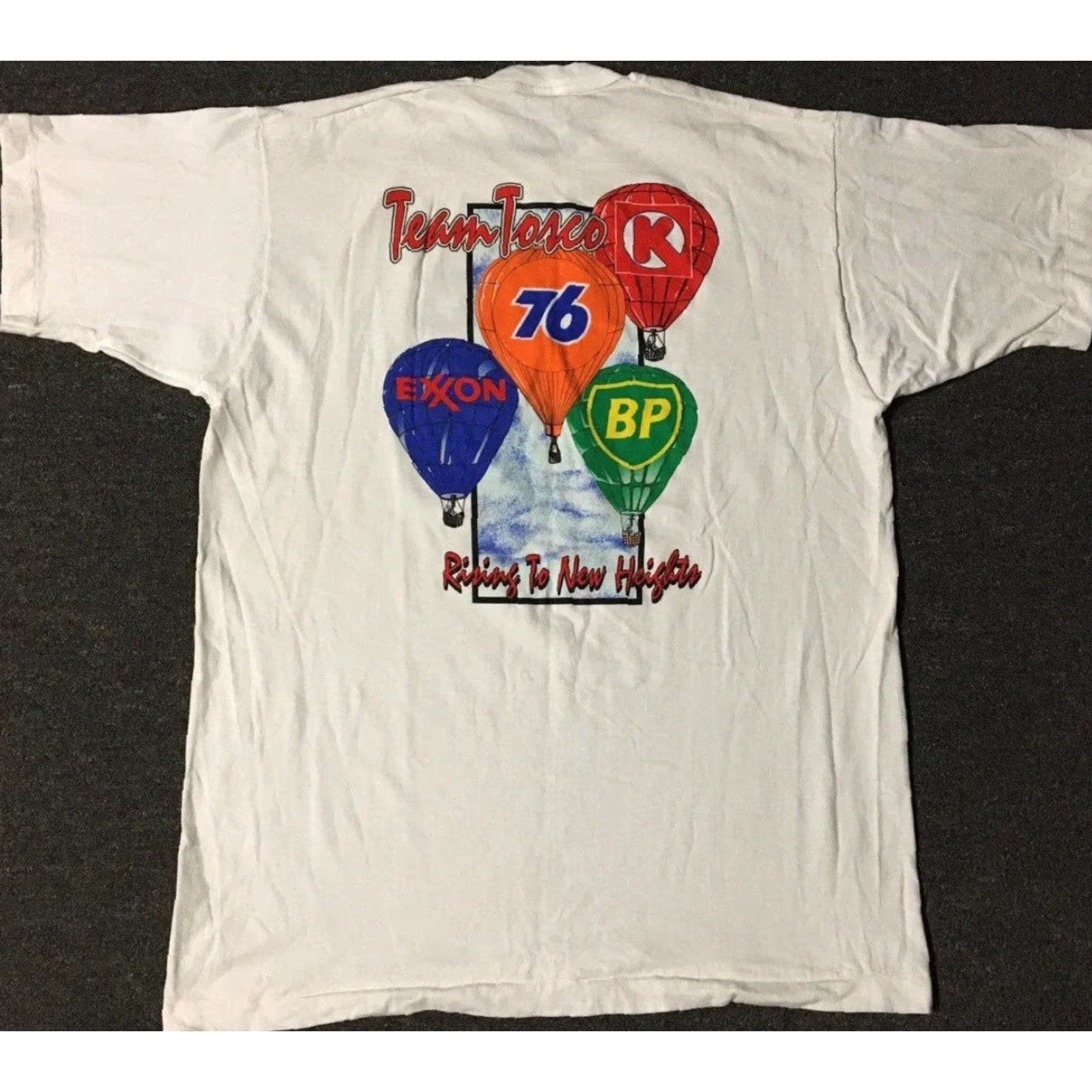 GAS Vtg 90s Tosco Gas Station Promo Shirt XL USA Oil Grunge Trucker Biker Racing 80s Size US XL / EU 56 / 4 - 2 Thumbnail