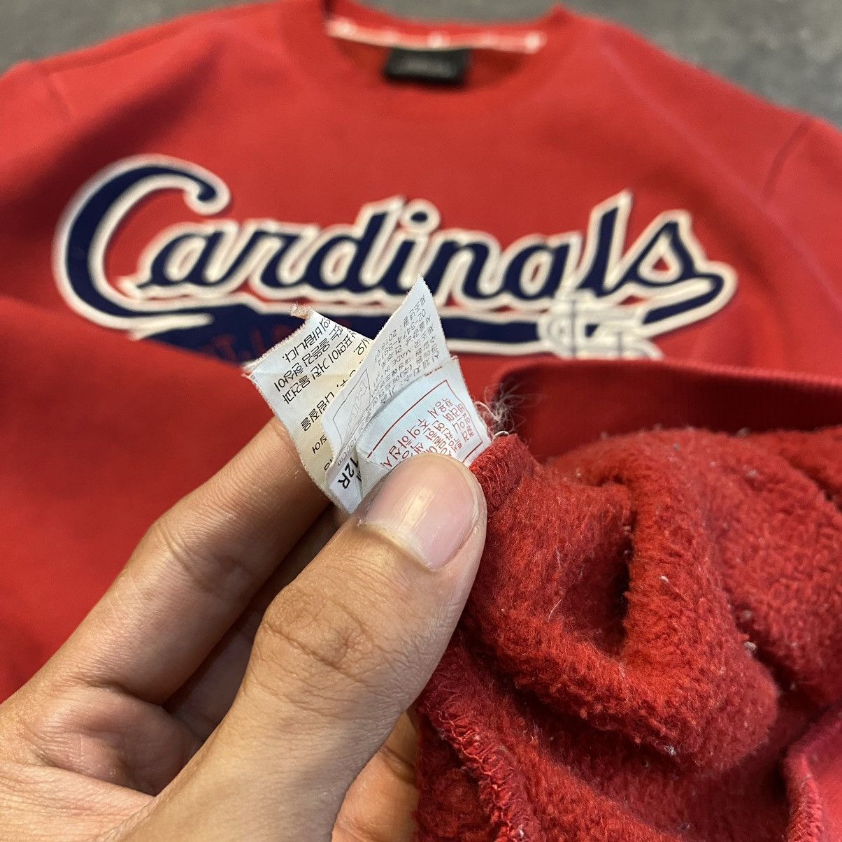 MLB × Vintage Vintage St. Louis Cardinals World Series 2006 Red Sweatshirt Size US XL / EU 56 / 4 - 7 Thumbnail