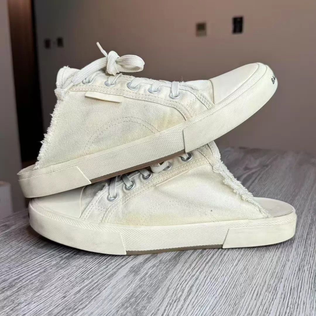 Balenciaga Balenciaga Paris Distressed Mule 41 899 EXCELLENT Size US 8 / EU 41 - 3 Thumbnail