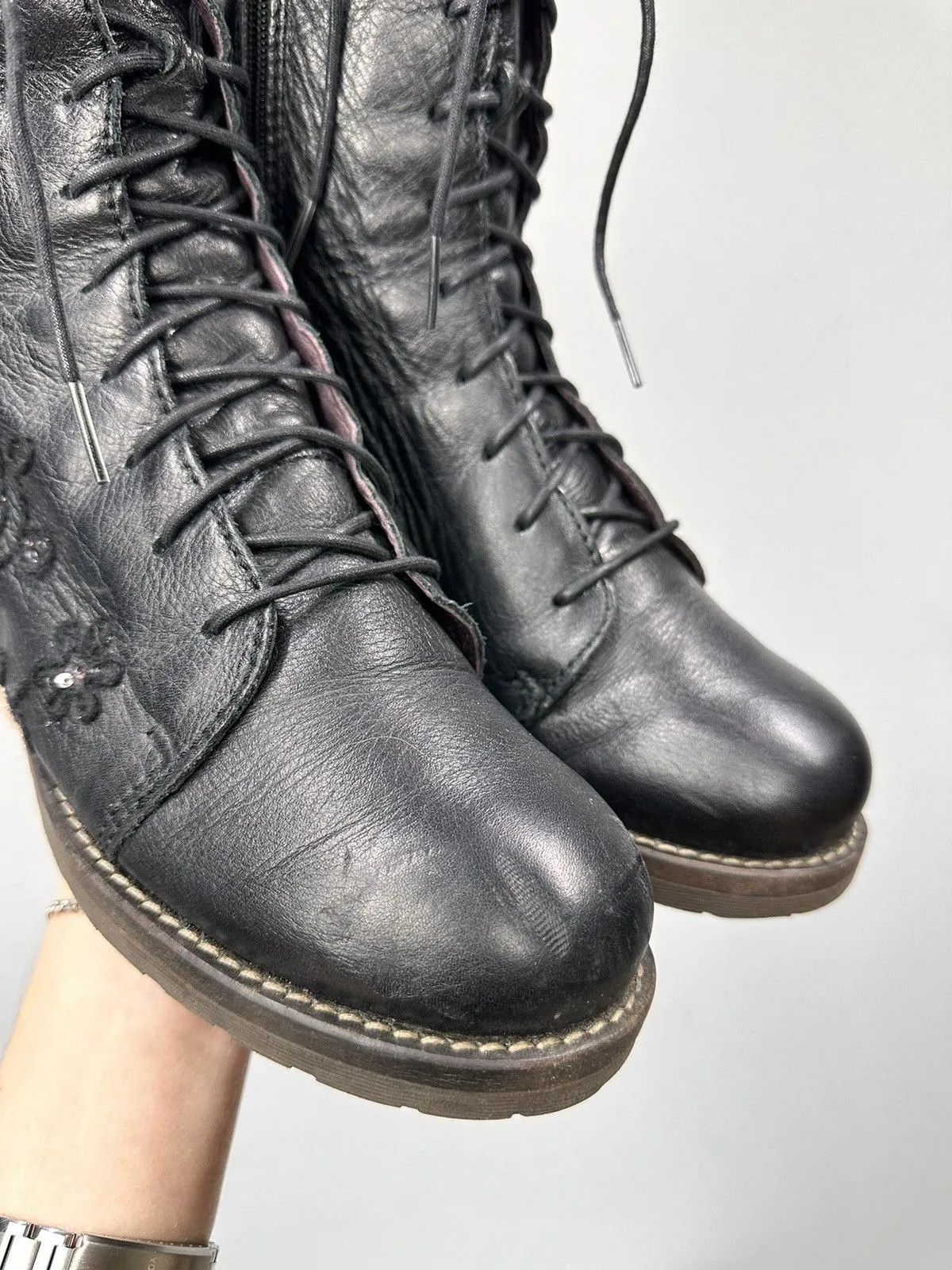 A.S.98 Vintage Leather Boots Hysteric Glamour AS 98 Style GOA Size US 9 / EU 42 - 3 Thumbnail