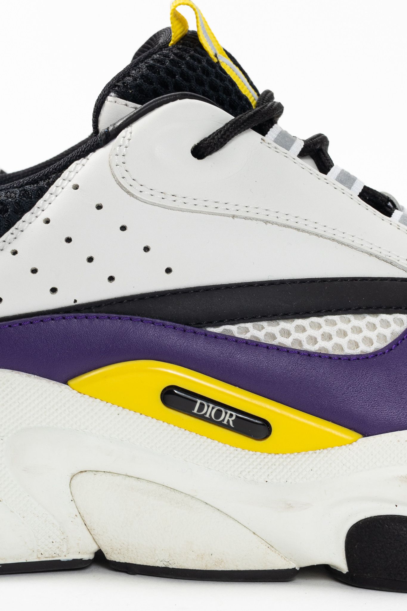 Dior Dior B22 "Violet White" Leather & Mesh Lace-Up Sneakers Size US 11 / EU 44 - 9 Thumbnail
