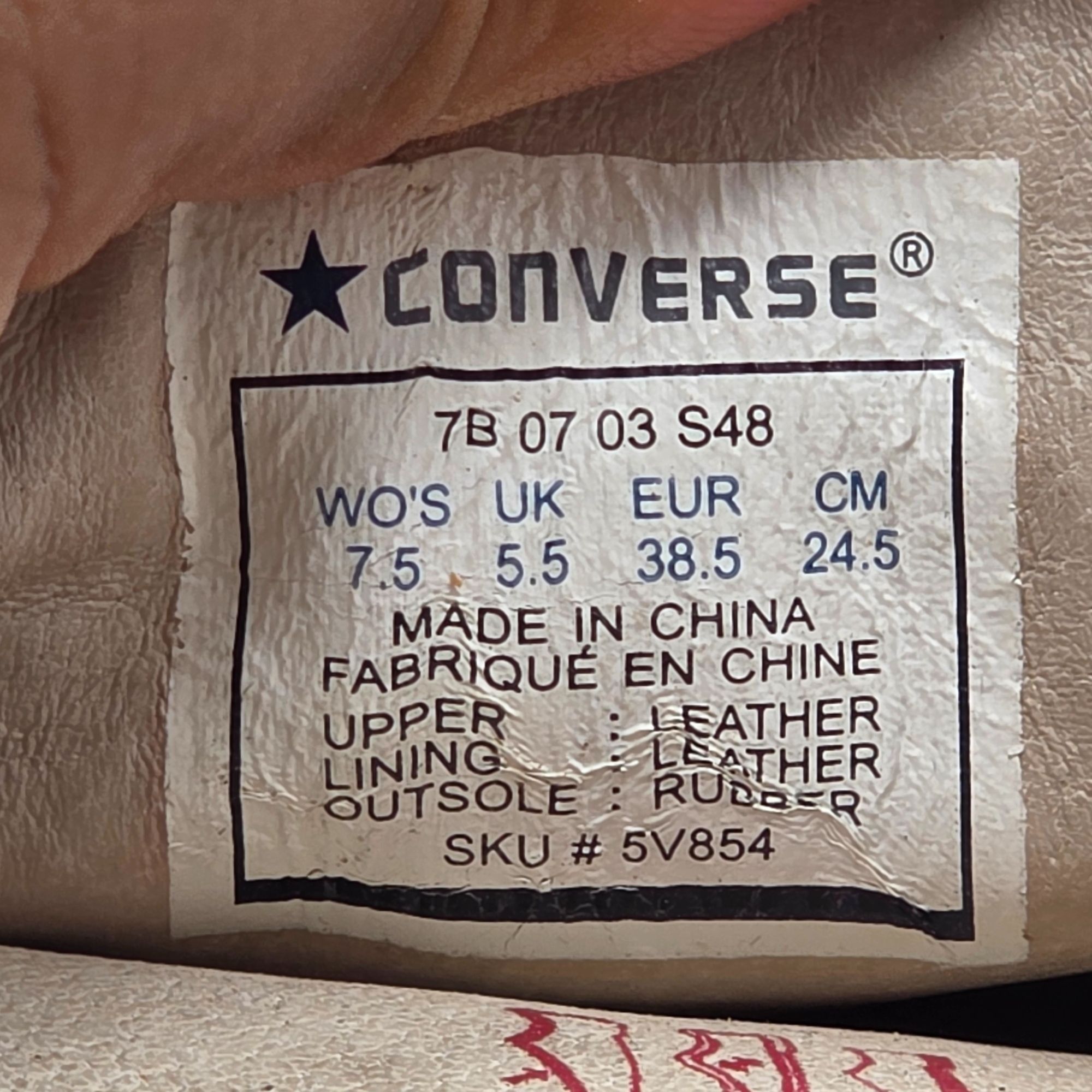 Converse Converse All Star Deluxe Limited Edition Womens 7.5 Black Le Size US 7.5 / IT 37.5 - 7 Thumbnail