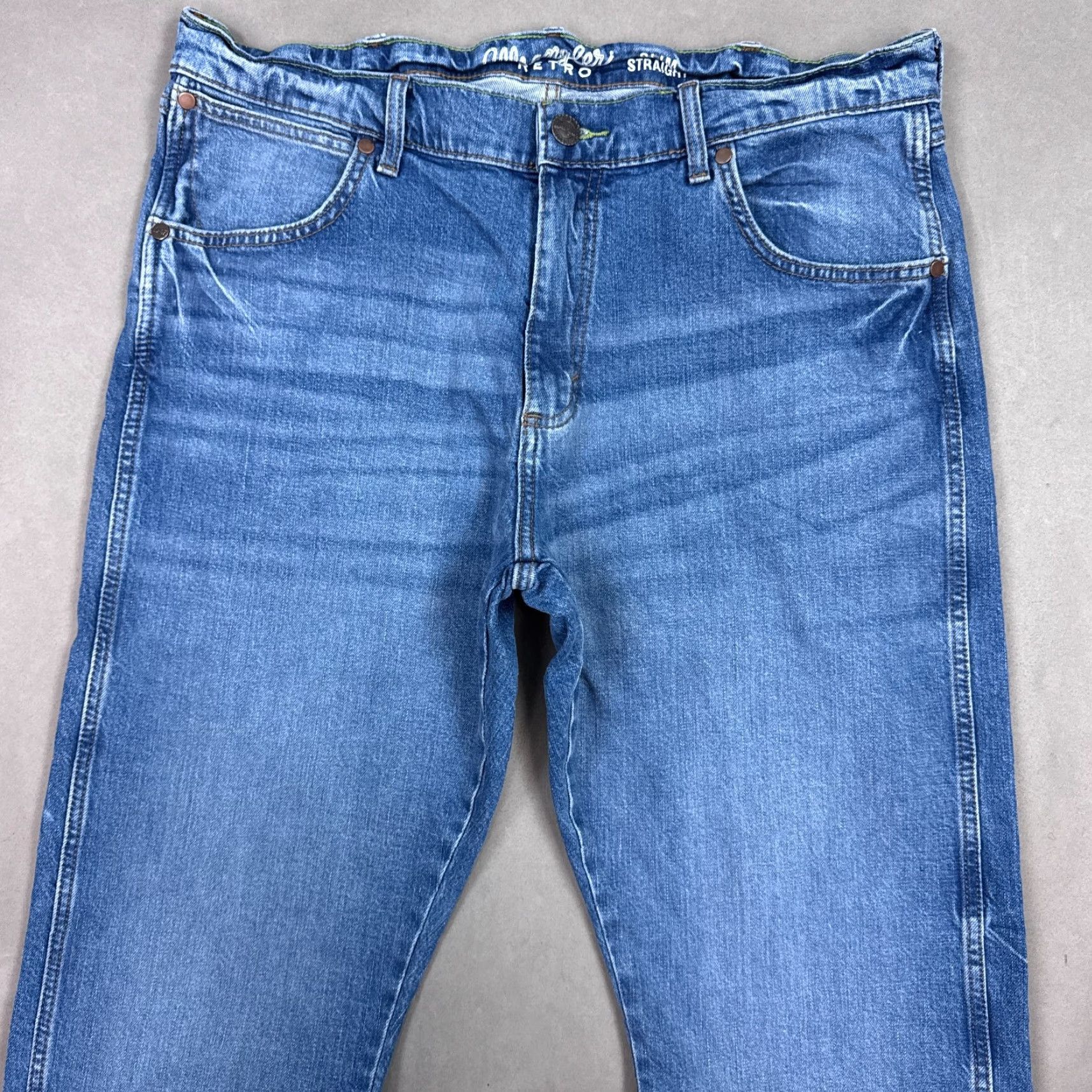 Wrangler Wrangler Jeans Mens 36x32 Blue Retro Slim Straight Western Cowboy Denim Pants Shirt? Size US 36 / EU 52 - 2 Thumbnail