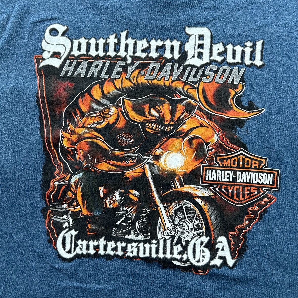 Harley Davidson Vintage Y2K Harley Davidson Scorpion Biker Graphic T Shirt Size US XL / EU 56 / 4 - 4 Thumbnail