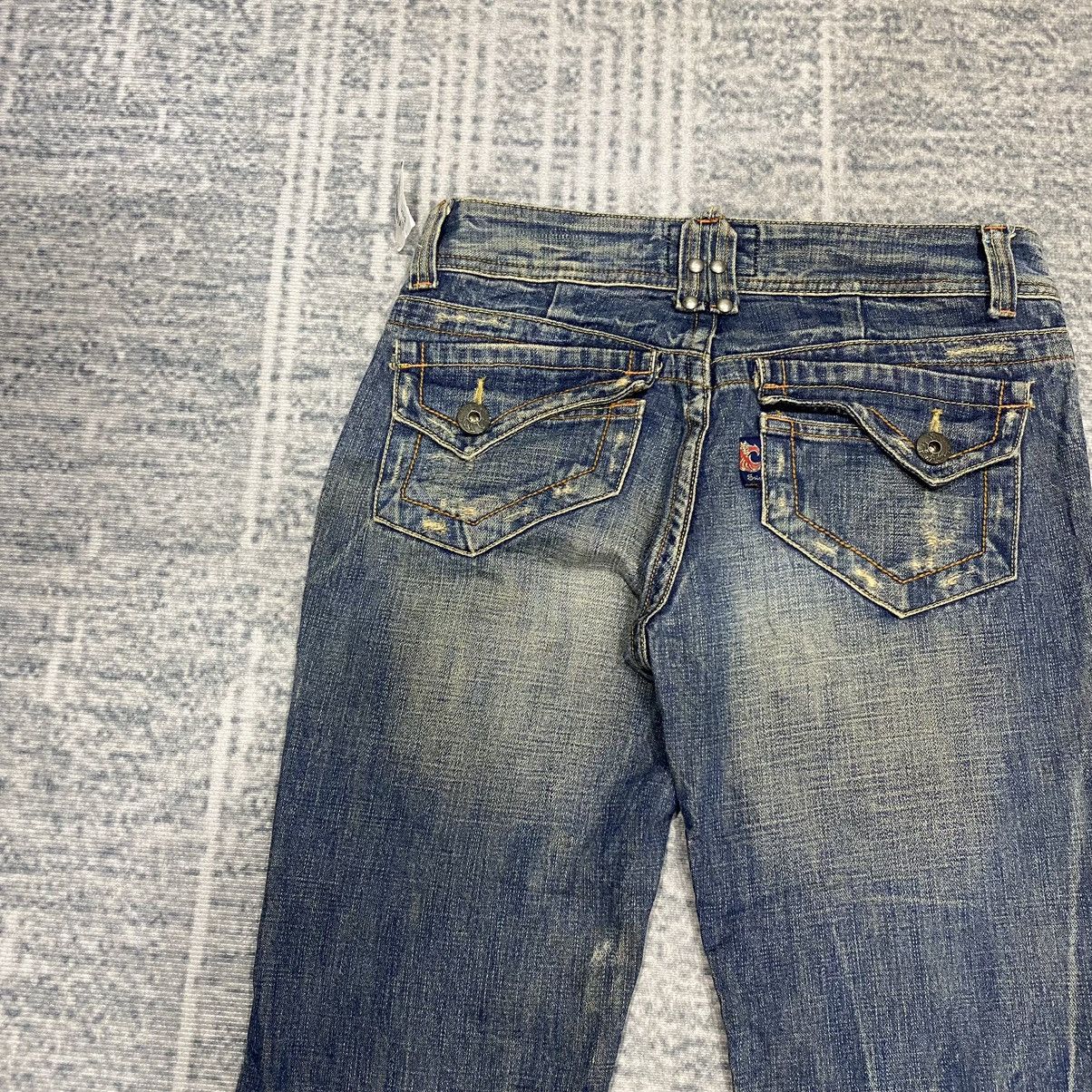 Hysteric Glamour × Japanese Brand × Le Grande Bleu (L.G.B.) Flare☠️ Eagle Japan Mudwash Bootcut Jeans Vintage 80s 90s Size US 28 / EU 44 - 17 Thumbnail