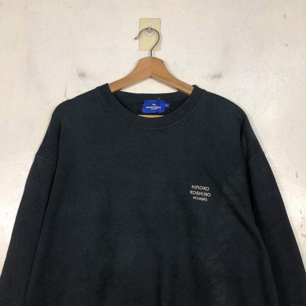 Hiroko Koshino Homme 📌Vintage Sweatshirt Hiroko Koshino Homme Big Logo Spell Out Size US L / EU 52-54 / 3 - 5 Thumbnail