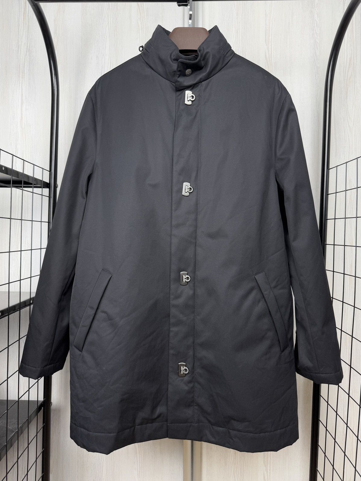 Salvatore Ferragamo Salvatore Ferragamo Winterproof Coat Cotton Filled Hooded 48 Size US M / EU 48-50 / 2 - 2 Thumbnail