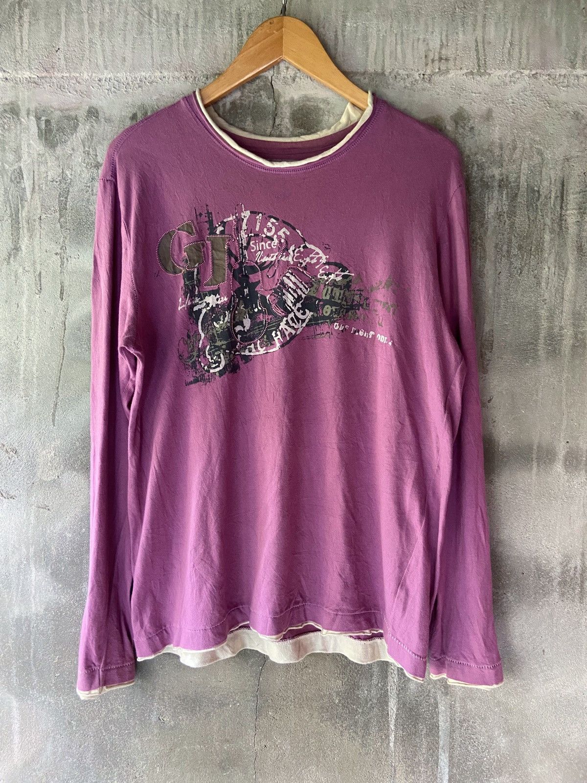 Japanese Brand GET USED DOUBLE LAYER STYLE LONG SLEEVE Size US L / EU 52-54 / 3 - 1 Thumbnail