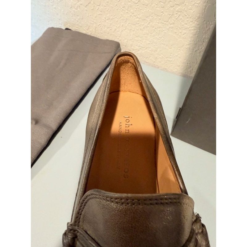 John Varvatos John Varvatos Hawthorne Chain 8.5 Brown Leather Loafers Size US 8.5 / EU 41-42 - 5 Thumbnail