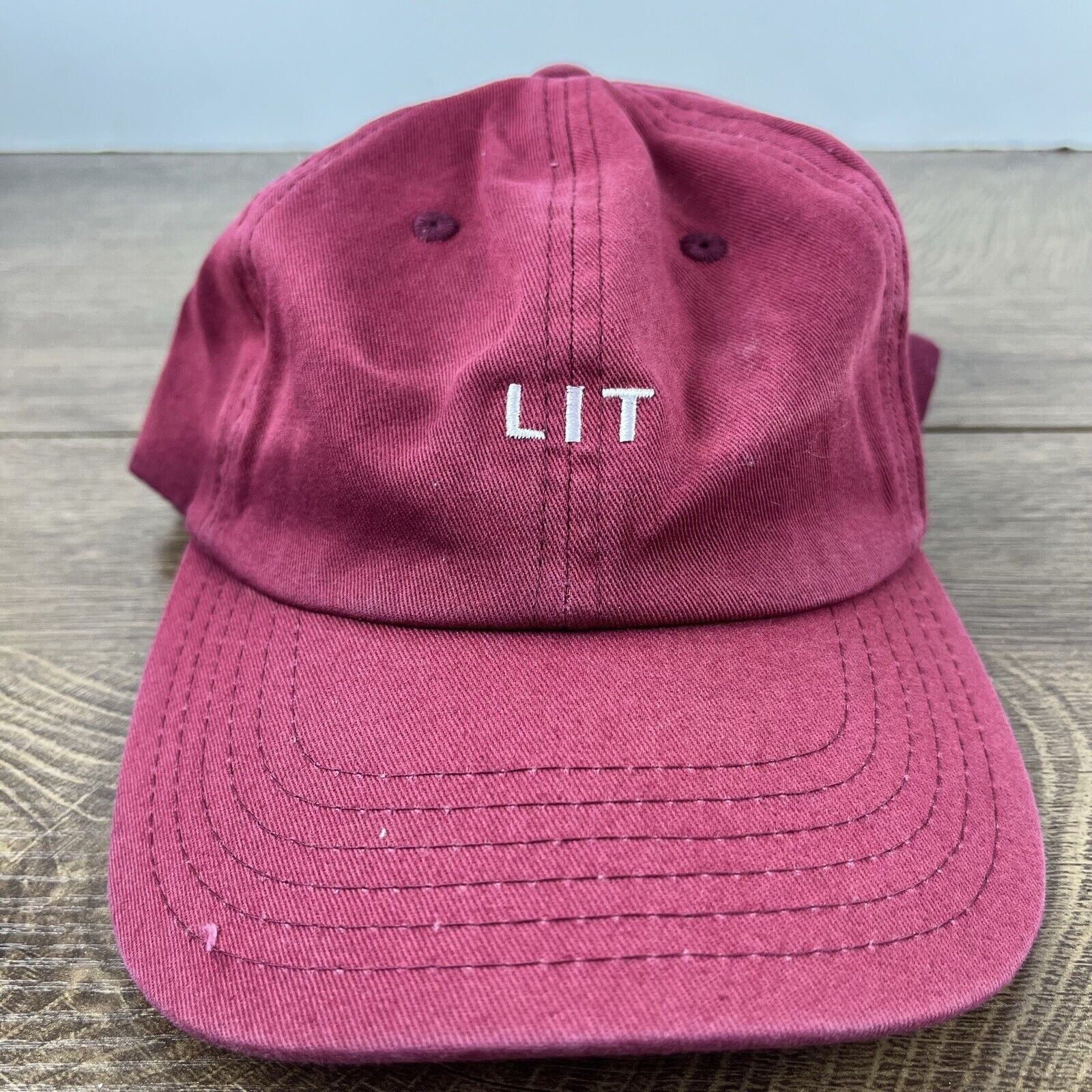 Other LIT Hat Red Cap Lit Baseball Hat Adjustable Hat Red Adult Fi Size ONE SIZE - 3 Thumbnail