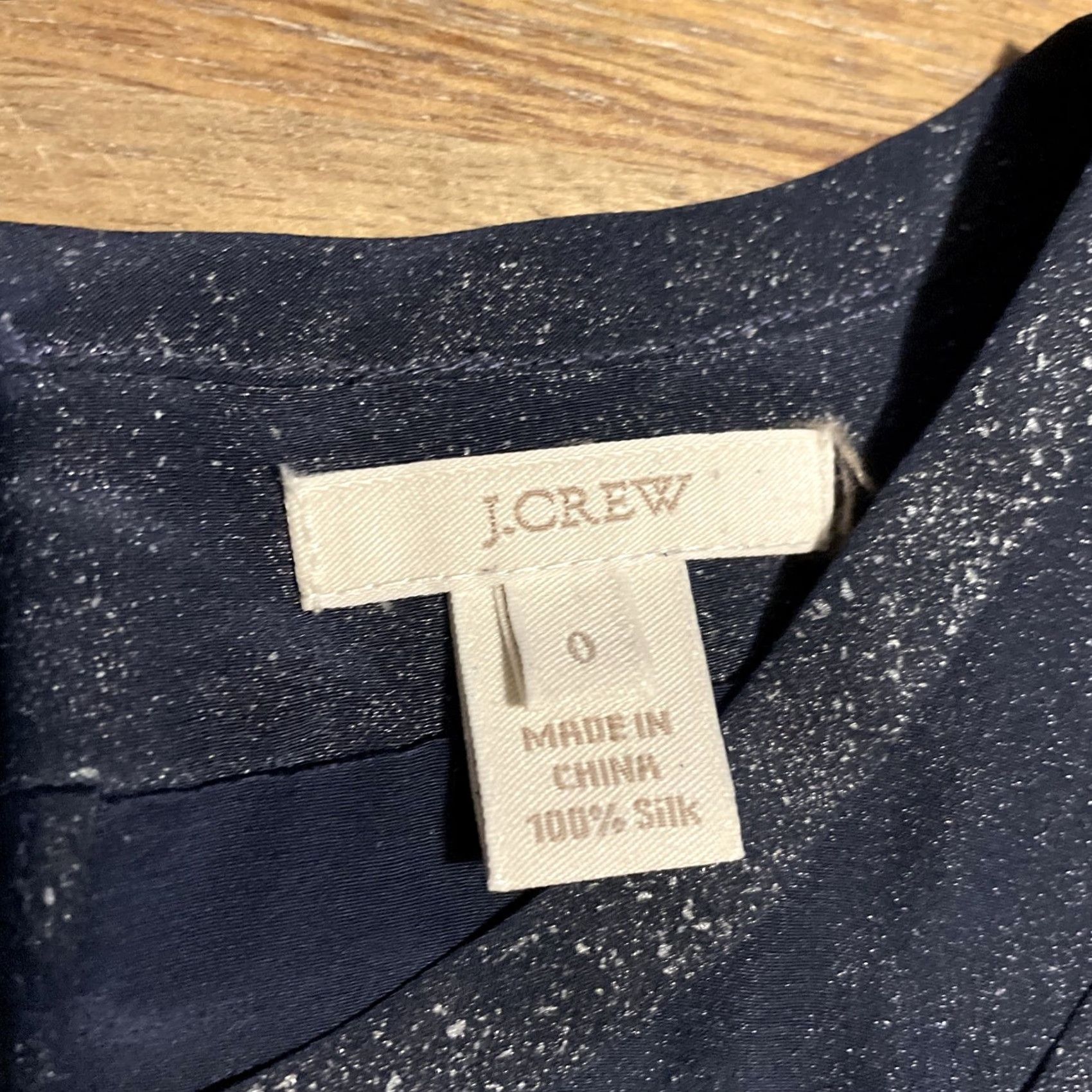 J.Crew J. Crew Tank Top Women’s 0 Navy Blue Silk Sleeveless Blouse Tank Top Size XS / US 0-2 / IT 36-38 - 3 Thumbnail