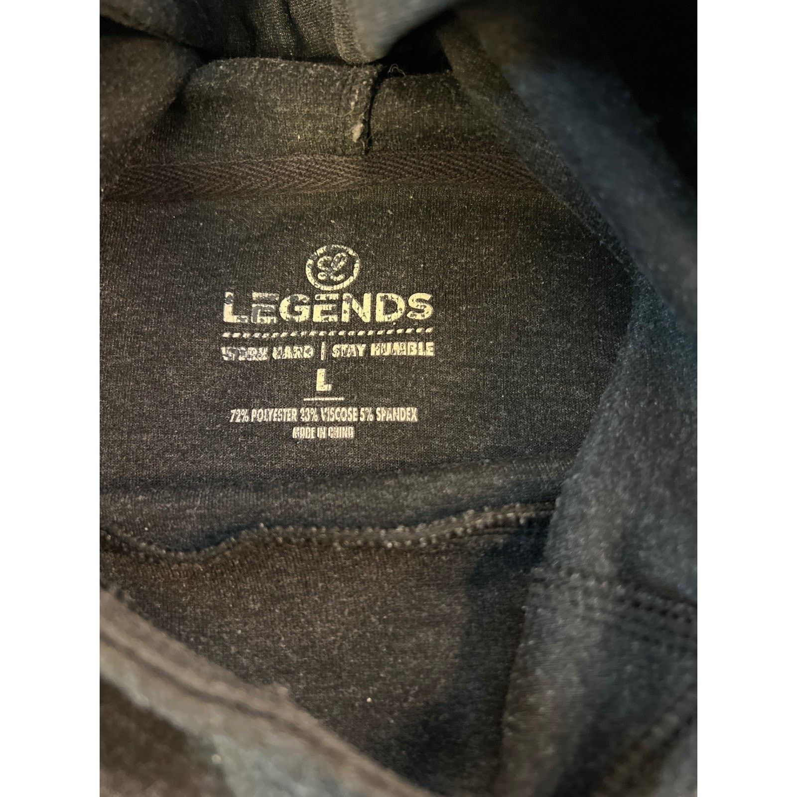 Legendary Goods Legends Hawthorne Tech Hoodie Mens LG Black Sweatshirt Size US L / EU 52-54 / 3 - 5 Thumbnail