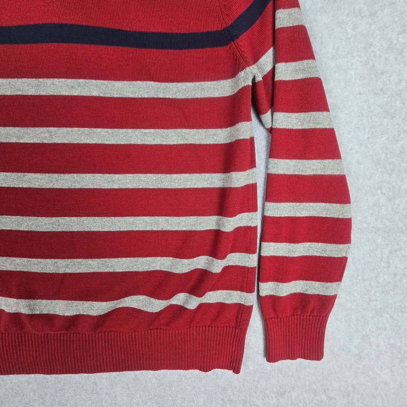 Tommy Hilfiger Tommy Hilfiger Large Stripe Quarter Zip Sweater Size US L / EU 52-54 / 3 - 9 Thumbnail