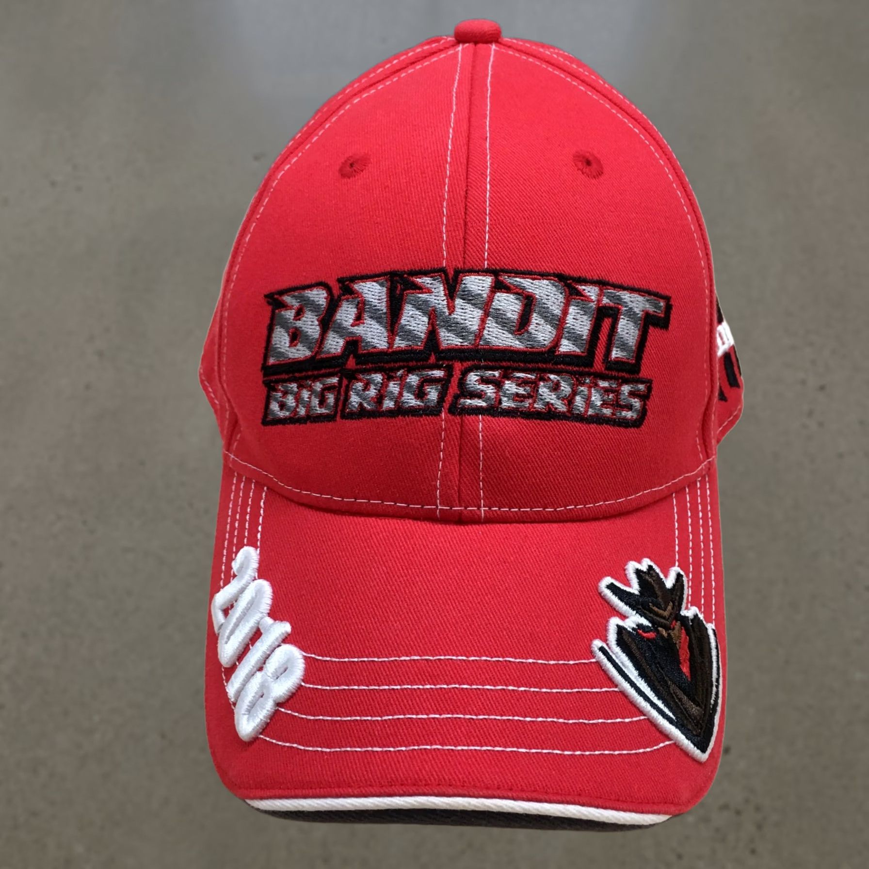 Logo 7 Bandit Big Rig Series Baseball Cap Mens Red OS Curved Brim Embroidered Logo Size ONE SIZE - 1 Thumbnail