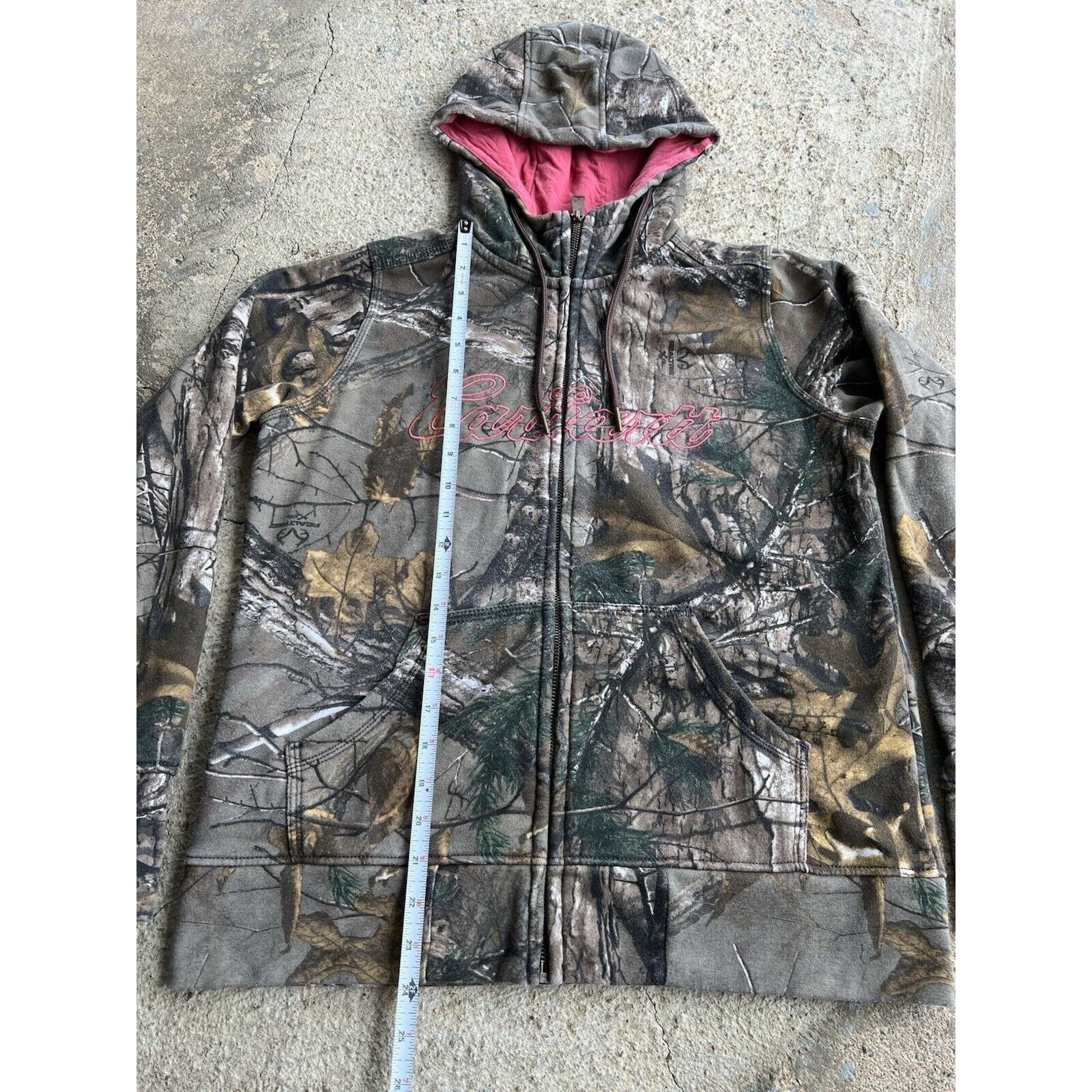 Carhartt Carhartt Women's M Realtree Camo Spellout Full Zip Hoodie Size M / US 6-8 / IT 42-44 - 7 Thumbnail