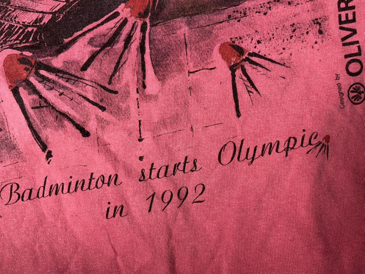 Band Tees Badminton starts olympic in 1992 tshirt Oliver XLarge Size US XL / EU 56 / 4 - 4 Thumbnail