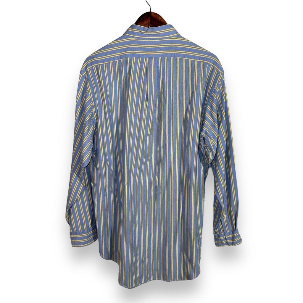 Polo Ralph Lauren 80s Blue & Yellow Polo Ralph Lauren Iconic Oxford Button Dow Size US L / EU 52-54 / 3 - 7 Thumbnail