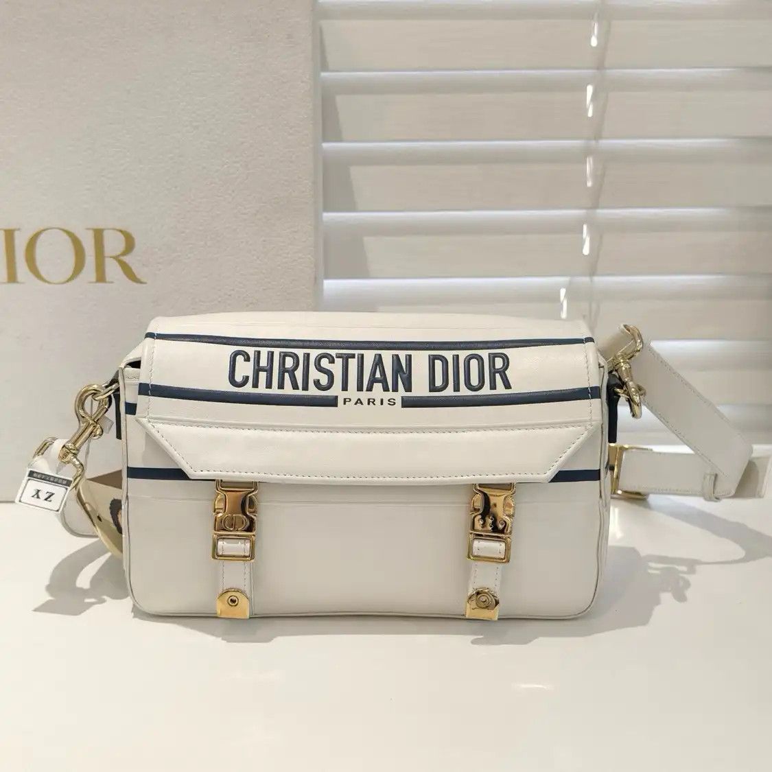 Dior DIOR Diorcamp Small white cowhide leather crossbody bag Size ONE SIZE - 1 Thumbnail