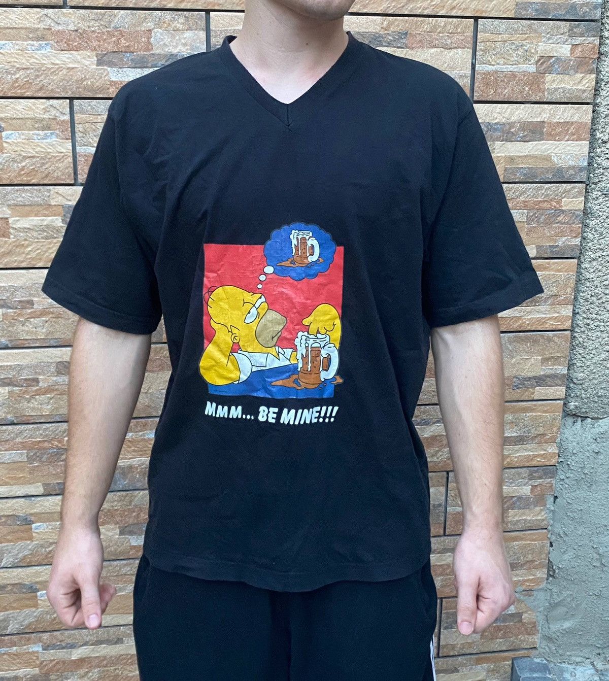 The Simpsons Vintage 1999 The Simpsons Homer “Mmm… Be Mine!!!” Tee Size US L / EU 52-54 / 3 - 2 Thumbnail