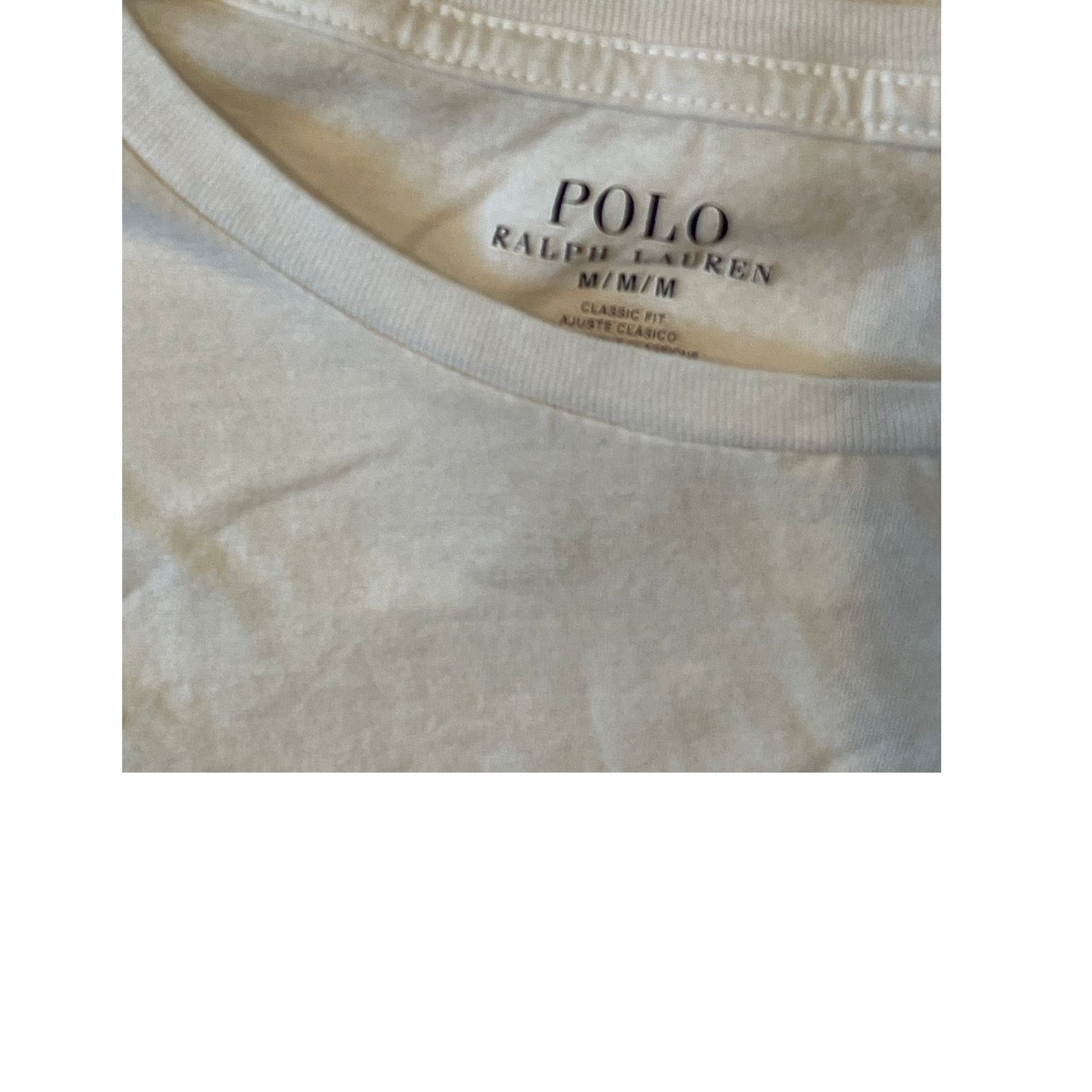 Polo Ralph Lauren Polo Ralph Lauren White T-Shirt Mens M Size US M / EU 48-50 / 2 - 3 Thumbnail