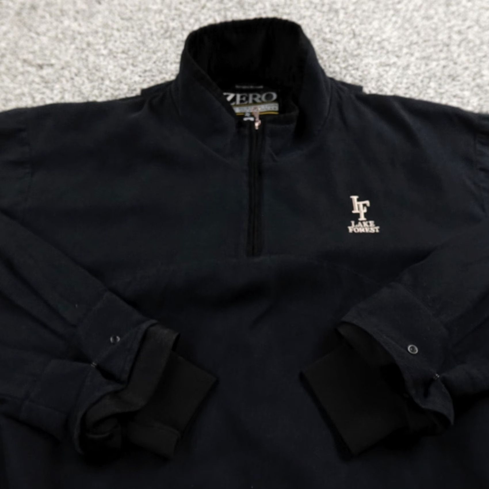 Vintage Zero Restriction Jacket Mens XL Black Herringbone Bomber Zip Golf Dad Size US XL / EU 56 / 4 - 2 Thumbnail